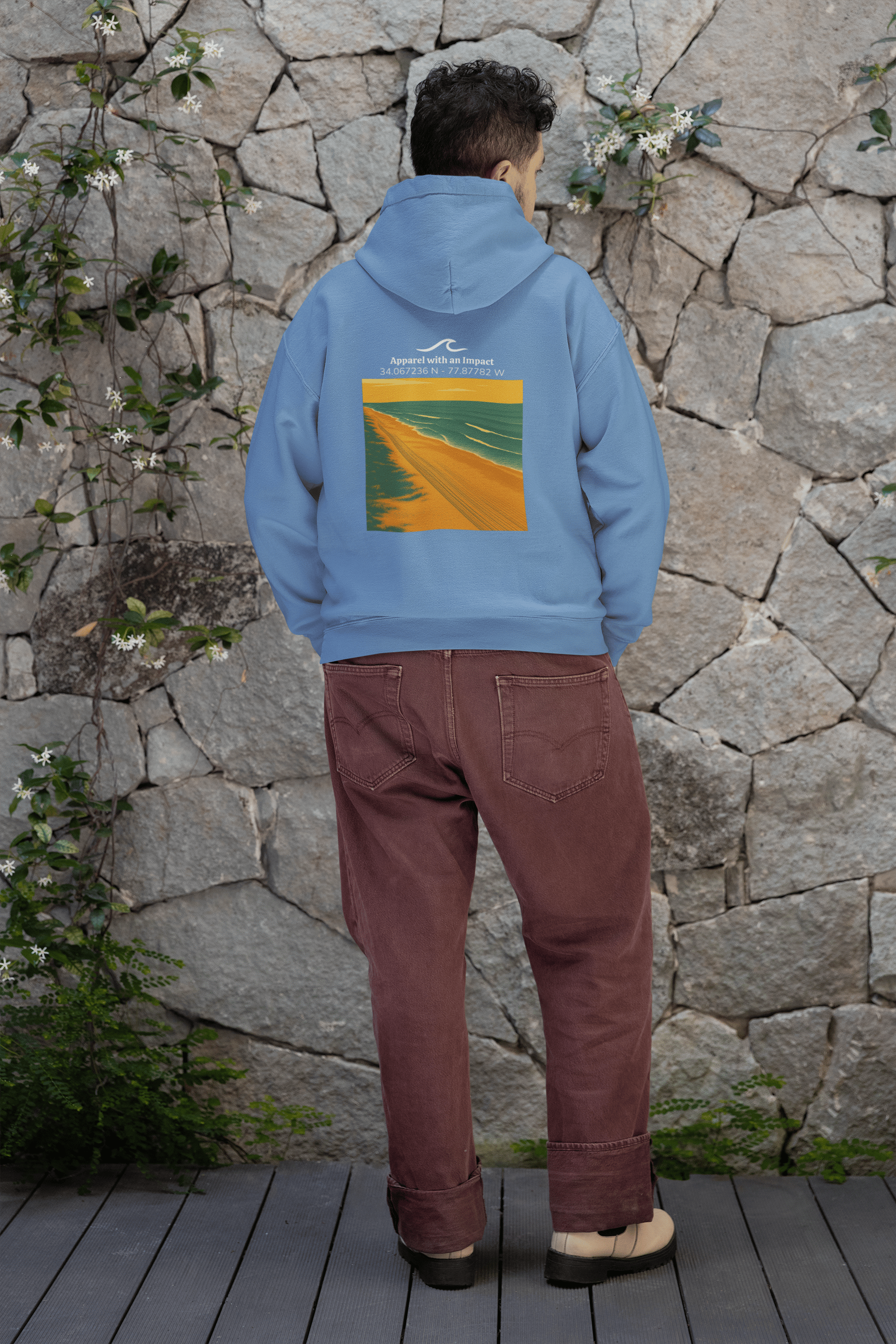 Beach Tracks Classic Coastal Hoodie