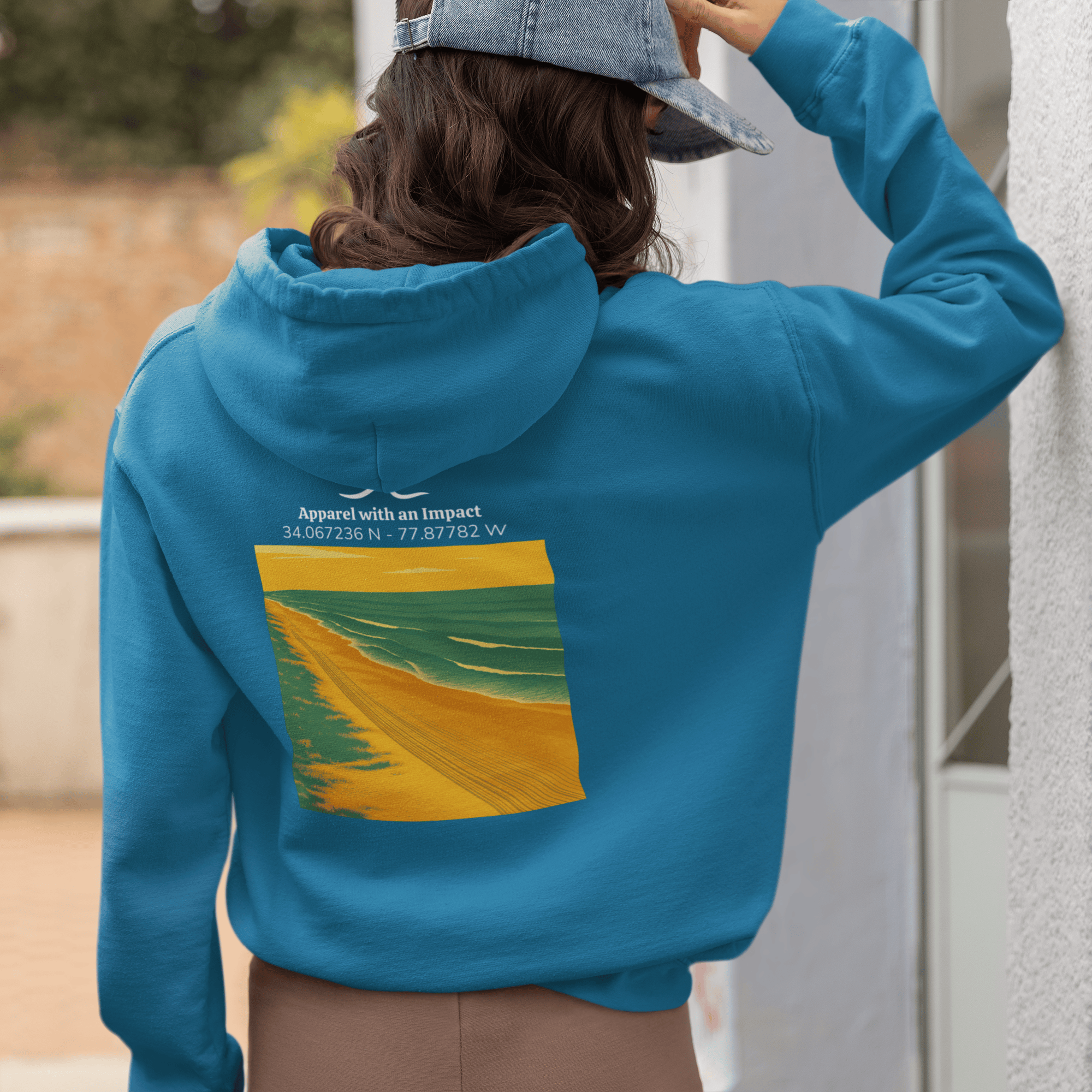 Beach Tracks Classic Coastal Hoodie