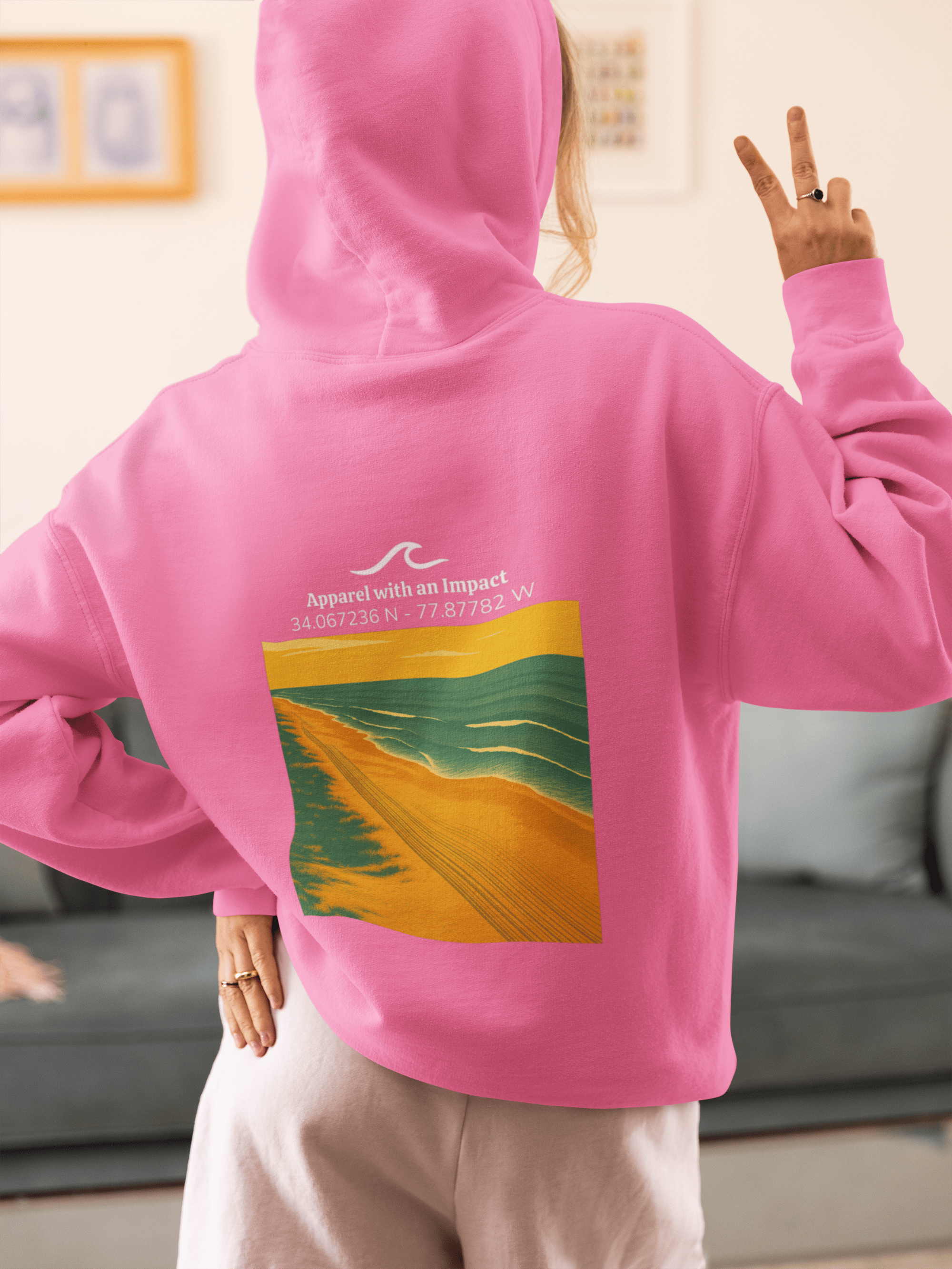 Beach Tracks Classic Coastal Hoodie