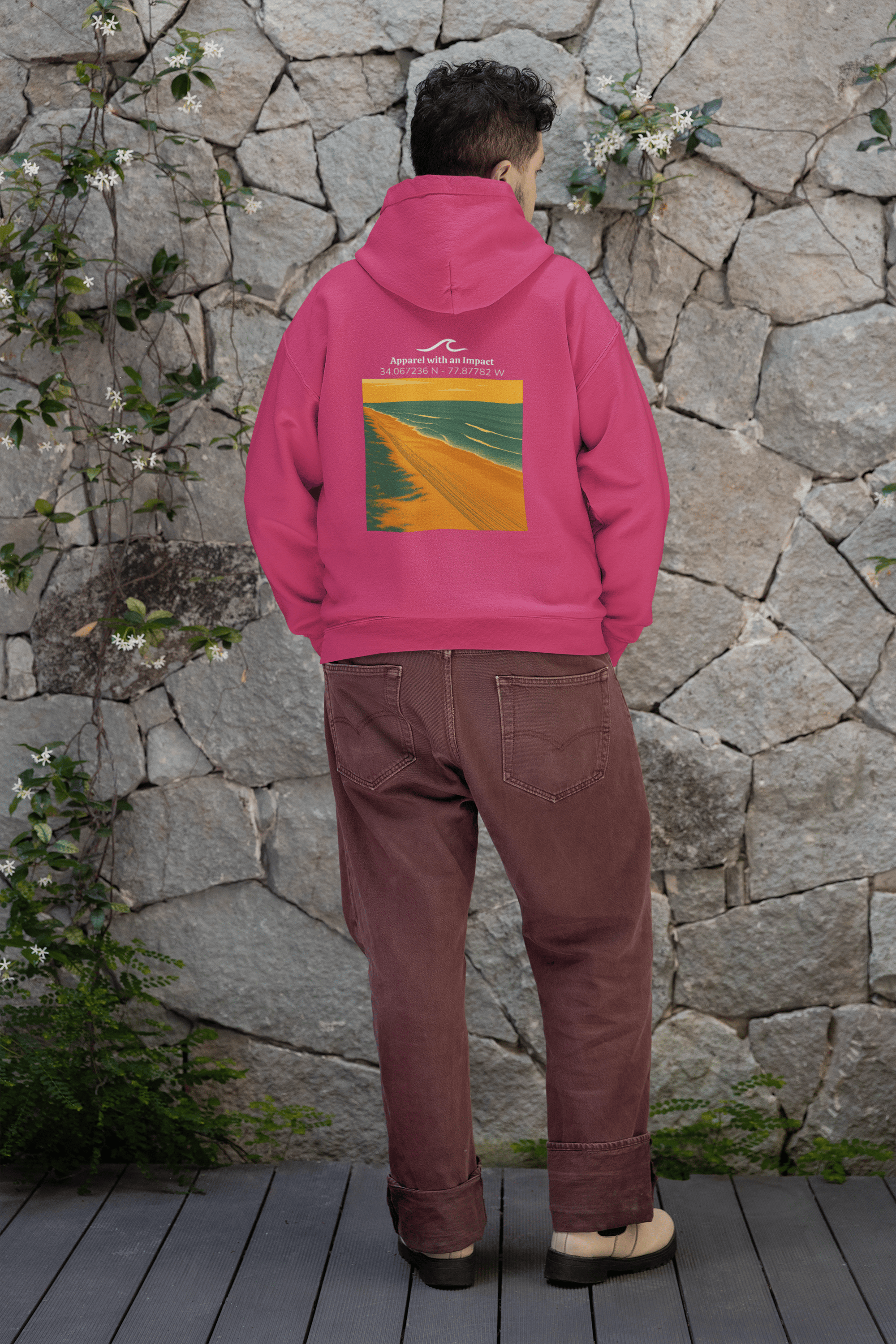 Beach Tracks Classic Coastal Hoodie