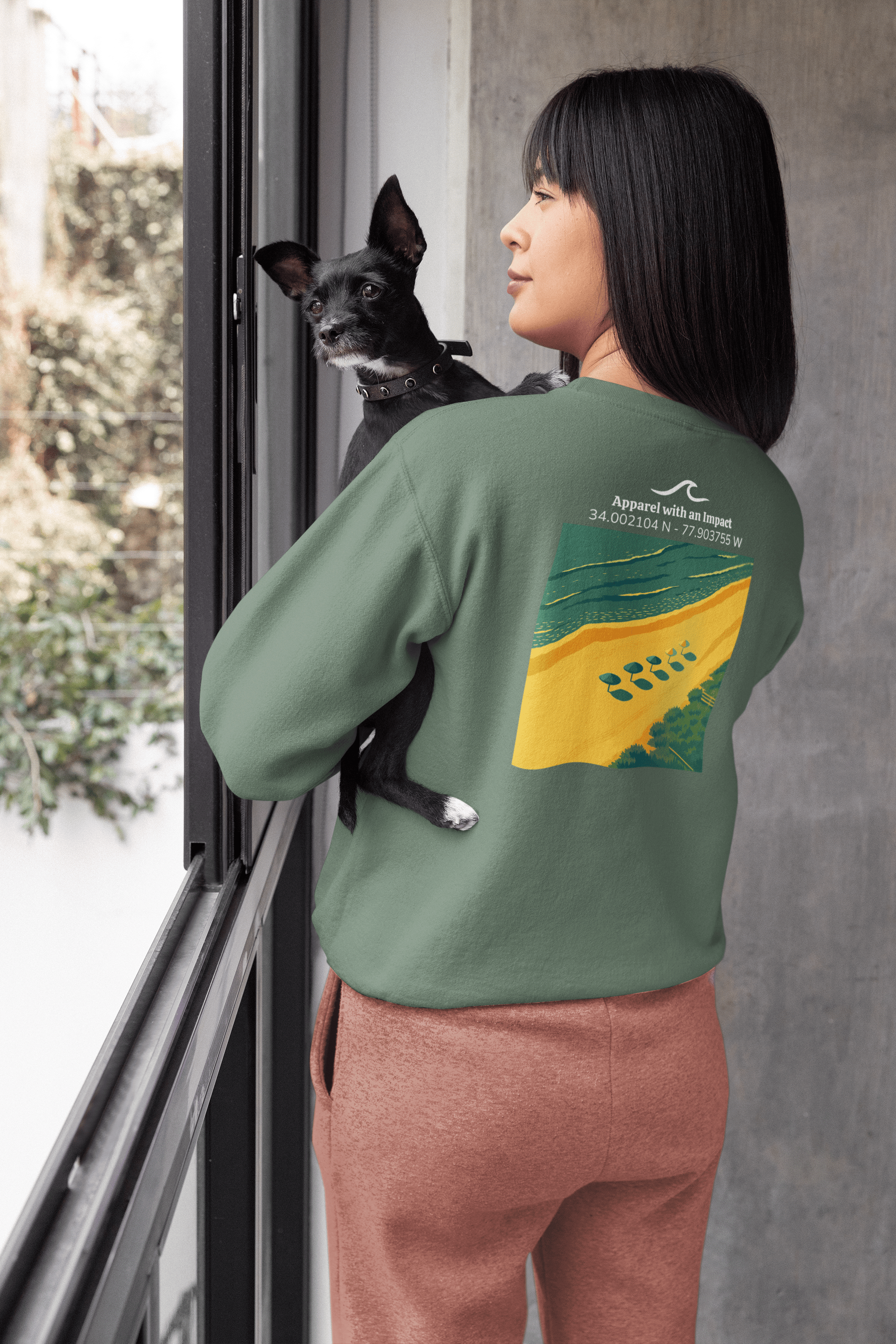 Beach Day Classic Coastal Crewneck Sweatshirt