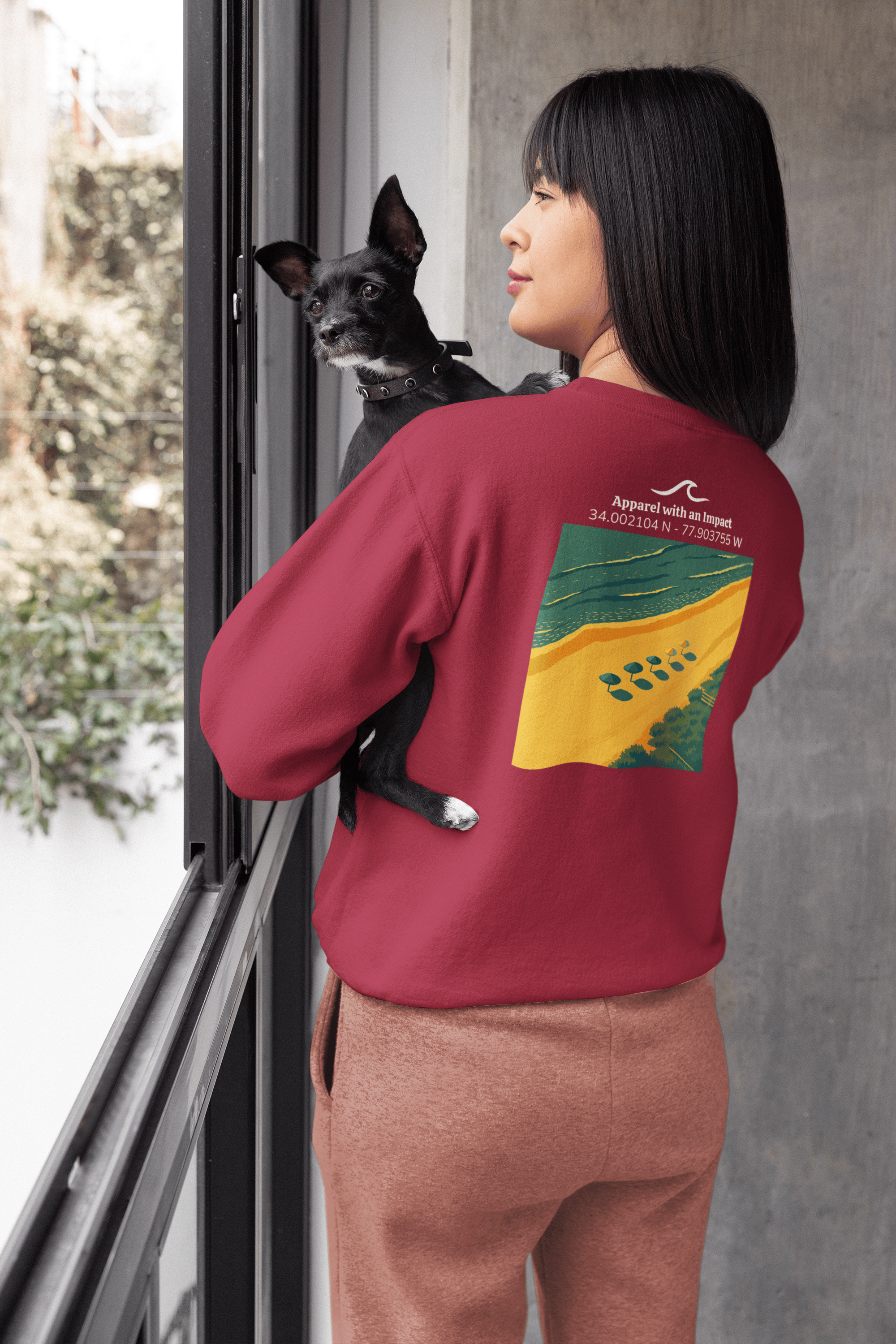 Beach Day Classic Coastal Crewneck Sweatshirt