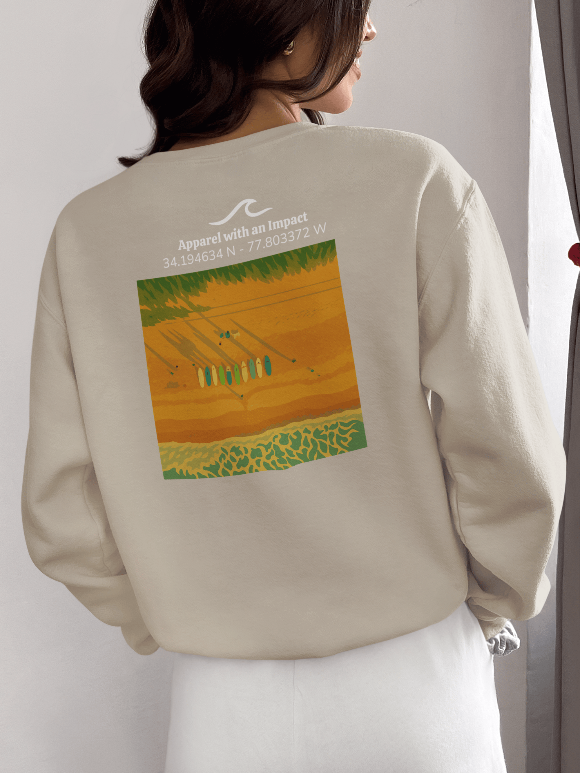 Surf School Classic Coastal Crewneck Sweatshirt