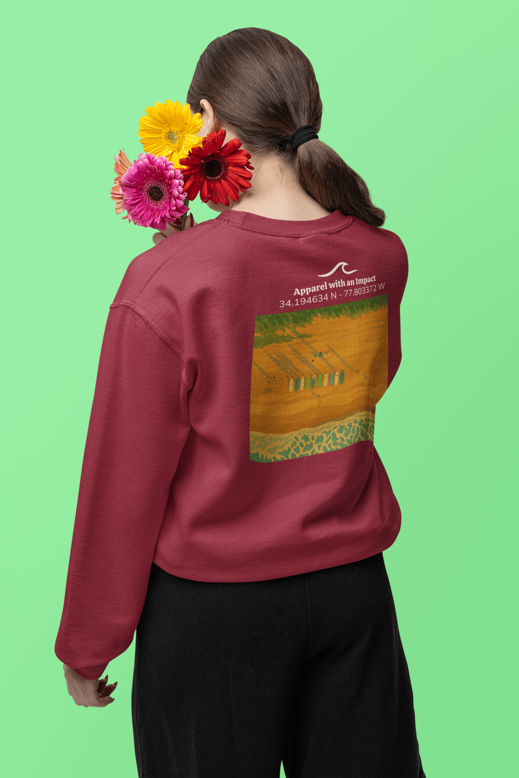 Surf School Classic Coastal Crewneck Sweatshirt