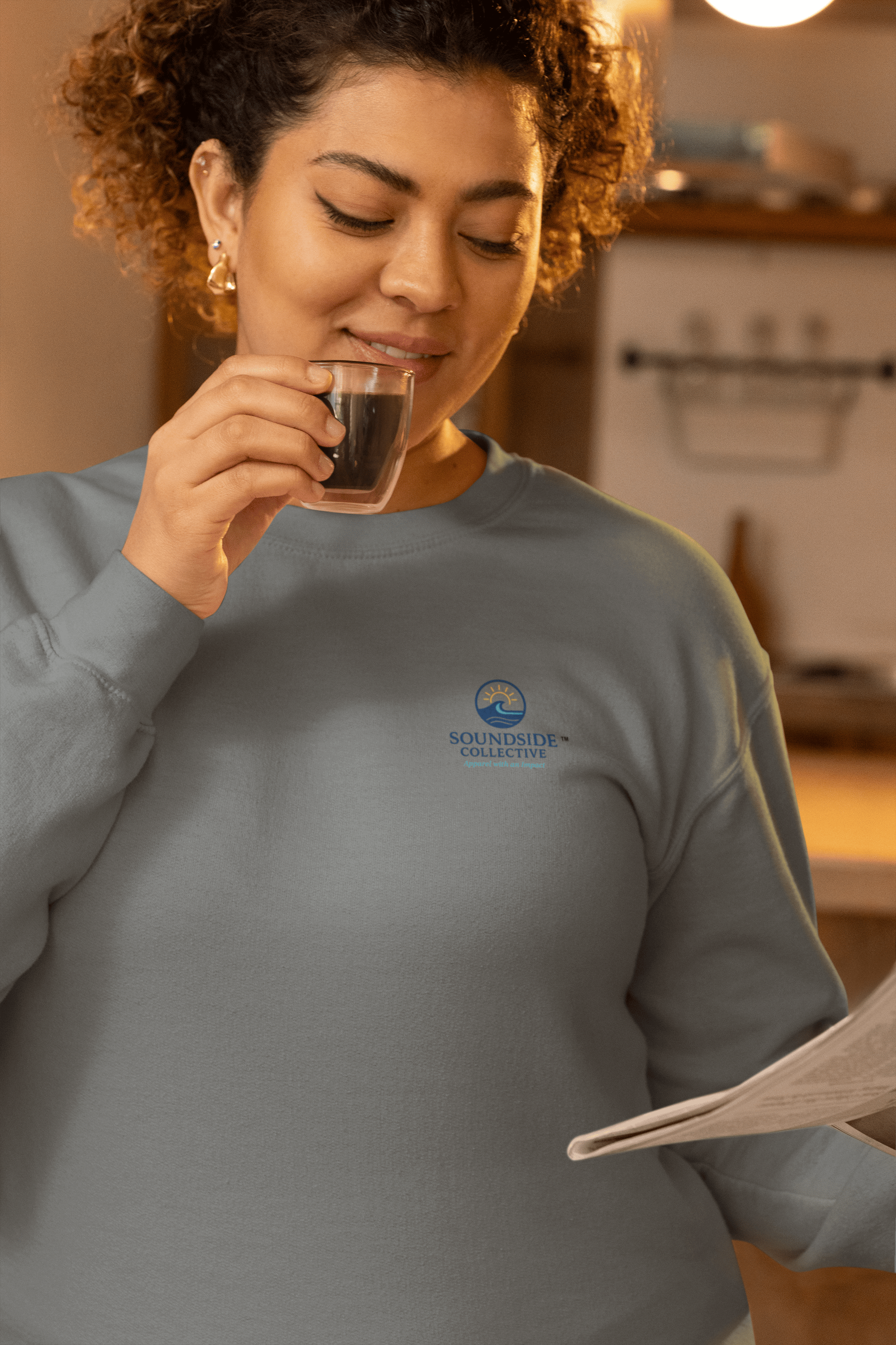 Beach Tracks Classic Coastal Crewneck Sweatshirt