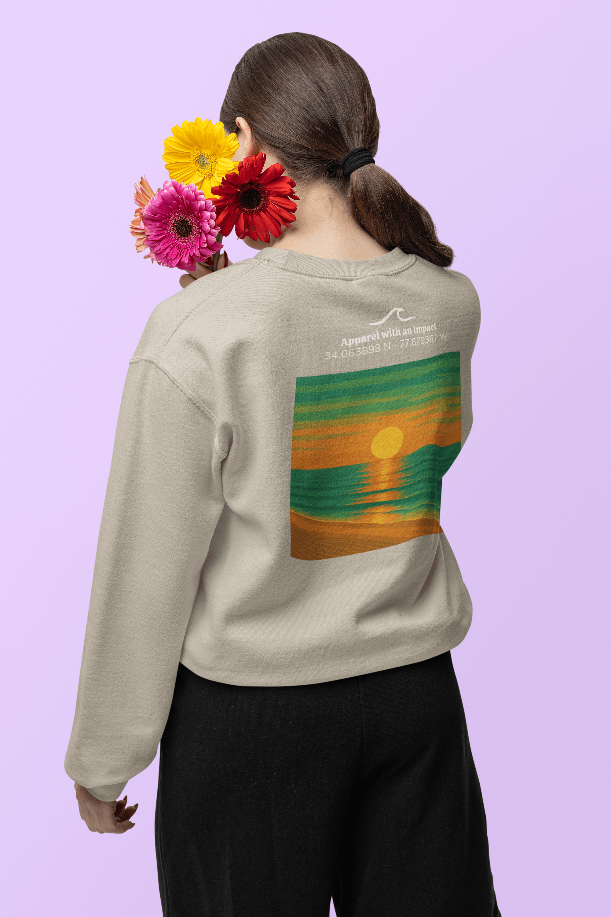 Ocean Dawn Classic Coastal Crewneck Sweatshirt