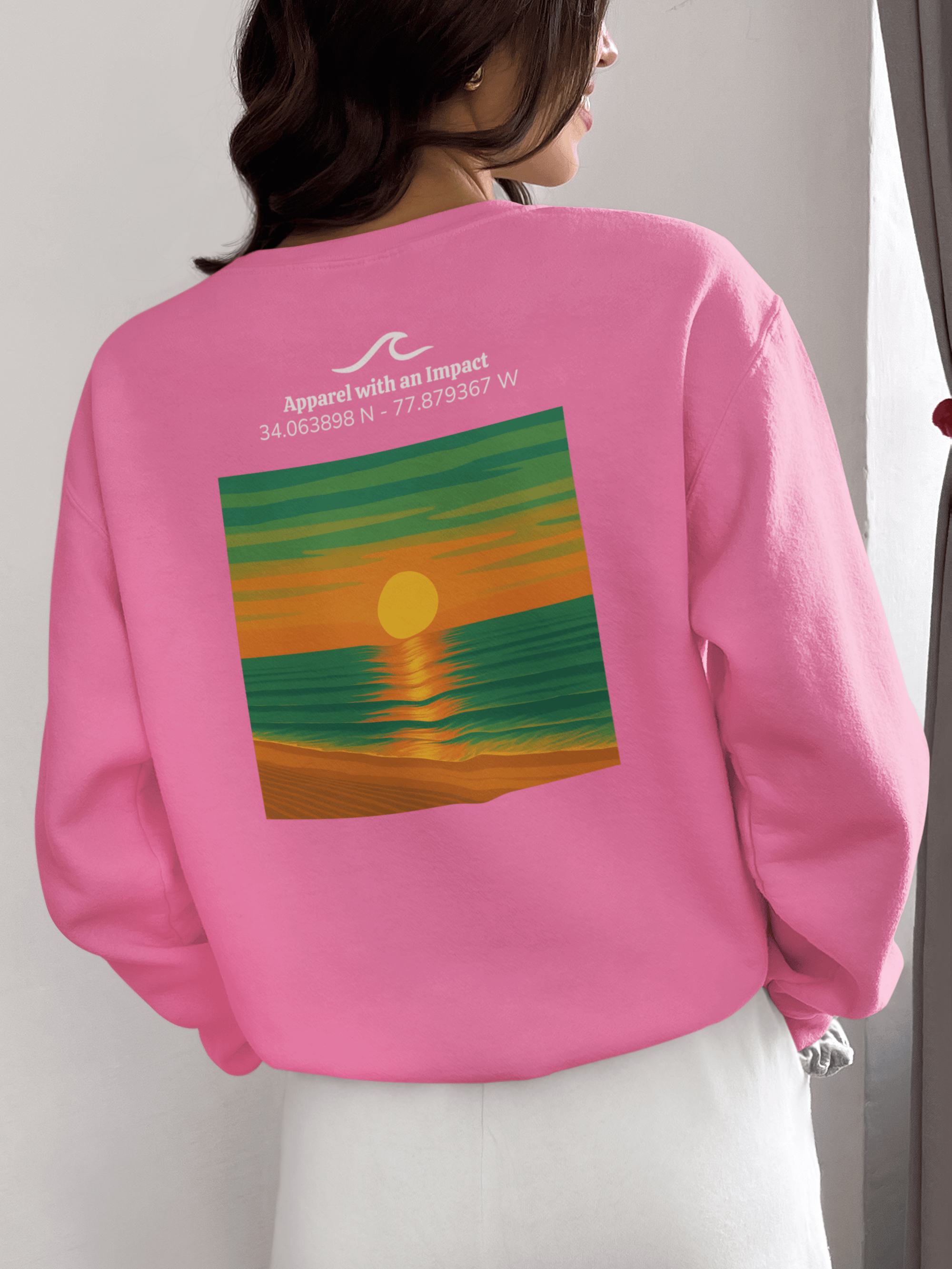 Ocean Dawn Classic Coastal Crewneck Sweatshirt