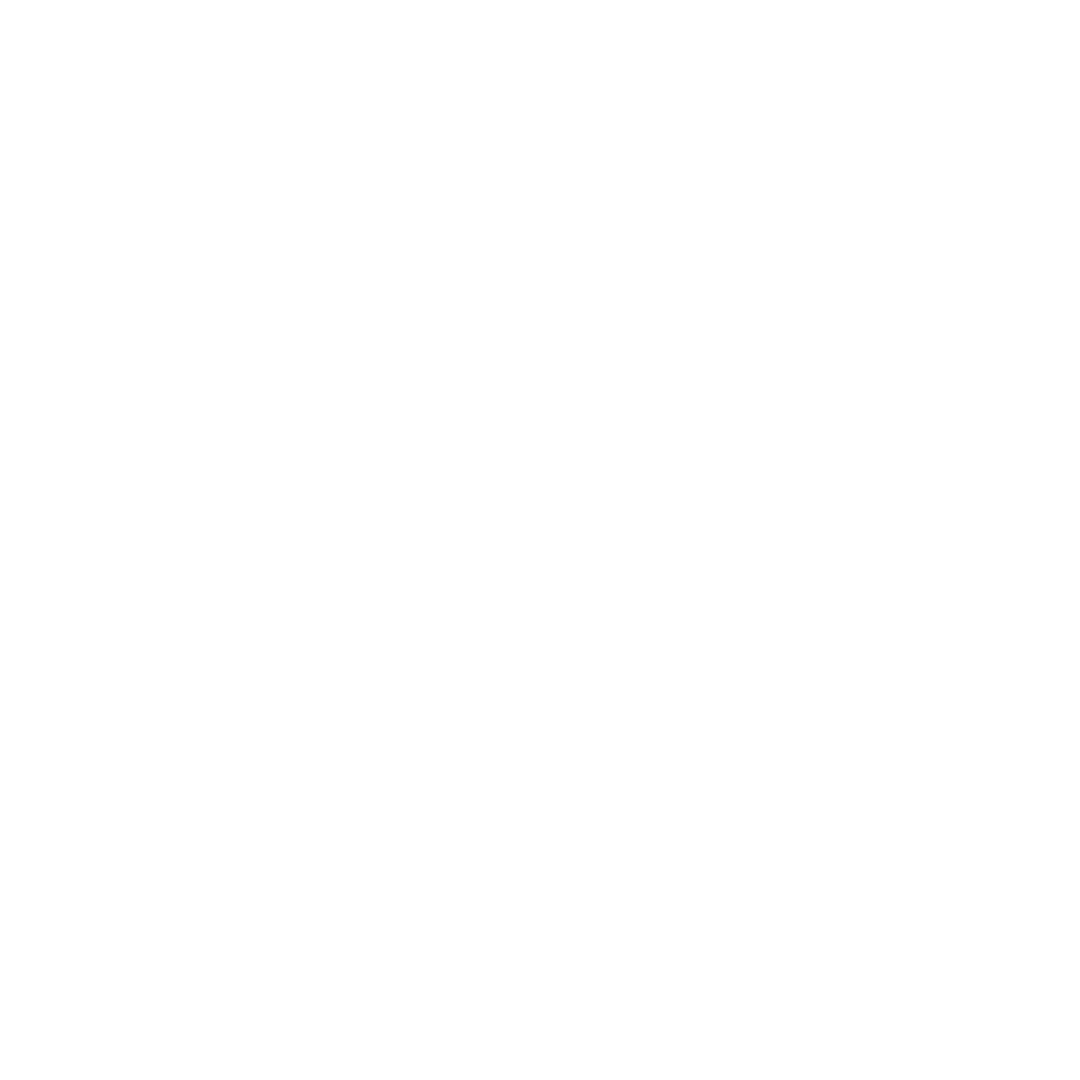 White outline of two feathers on a black background.