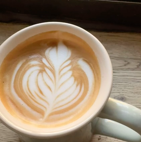 Close up of cup of coffee