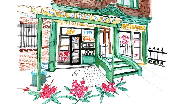 Artwork of Bittersweet building