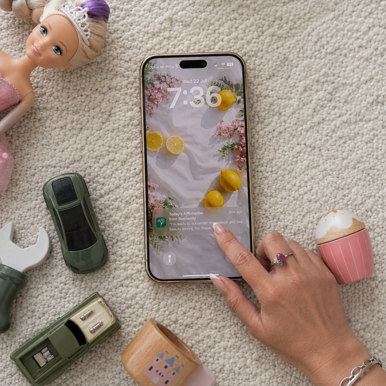 lock screen affirmations on your phone for free