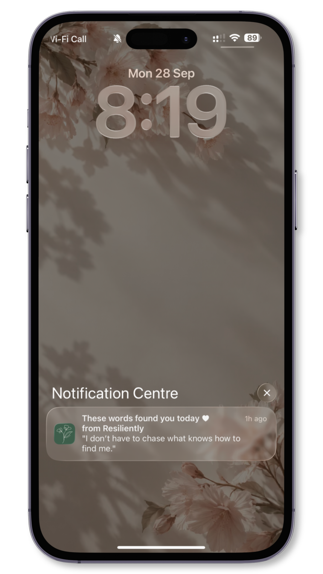 free daily lock-screen affirmations on your phone for women healing