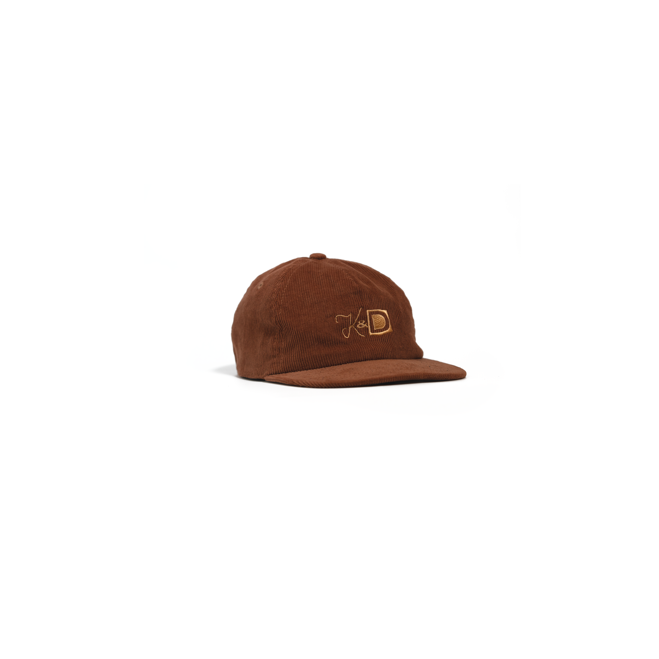 Brown Corduroy Unstructured K&D Hat