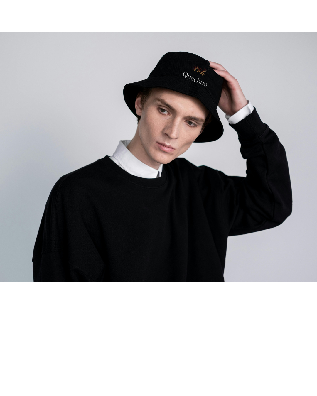 Bucket Hat (Embroidery) - Andean Wari Snake Motif