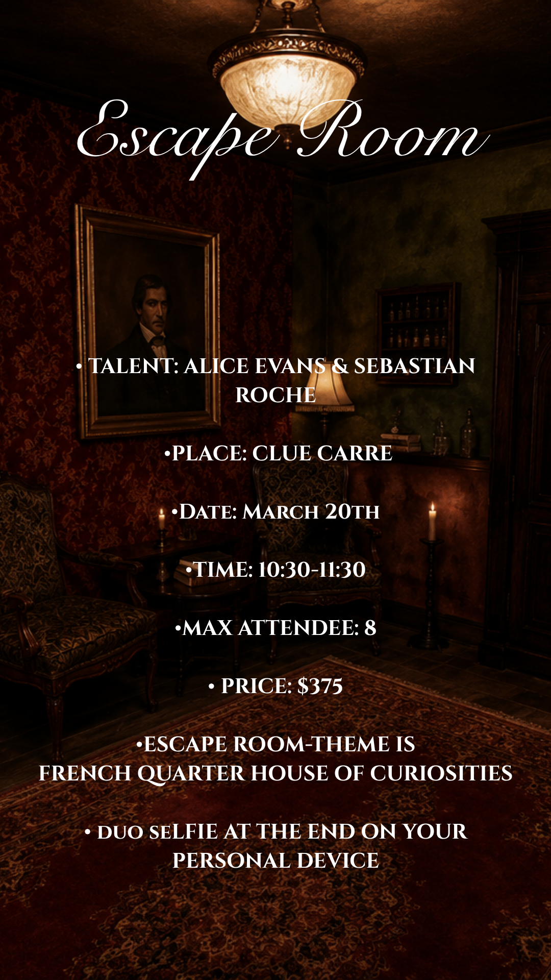 Clue Carré with Sebastian & Alice