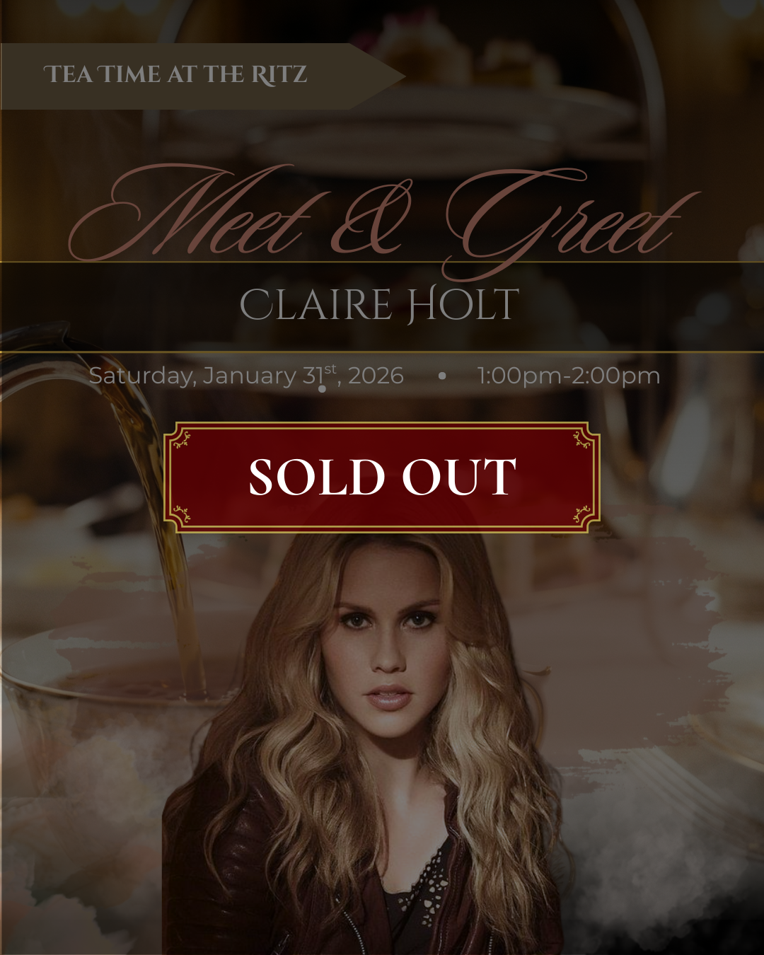 Tea Time at the Ritz with Claire Holt