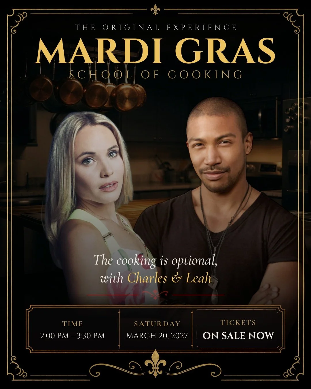 Mardi Gras School of Cooking with Charles & Leah