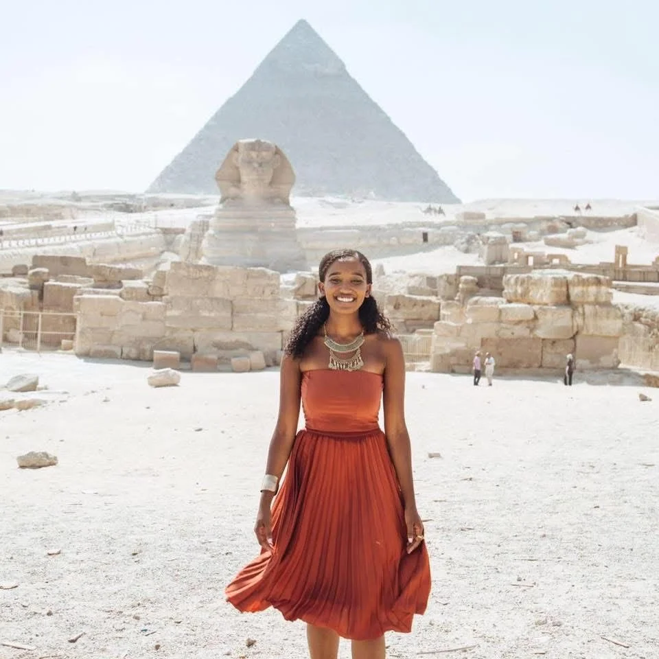 The Great Pyramids of Giza, Egypt.