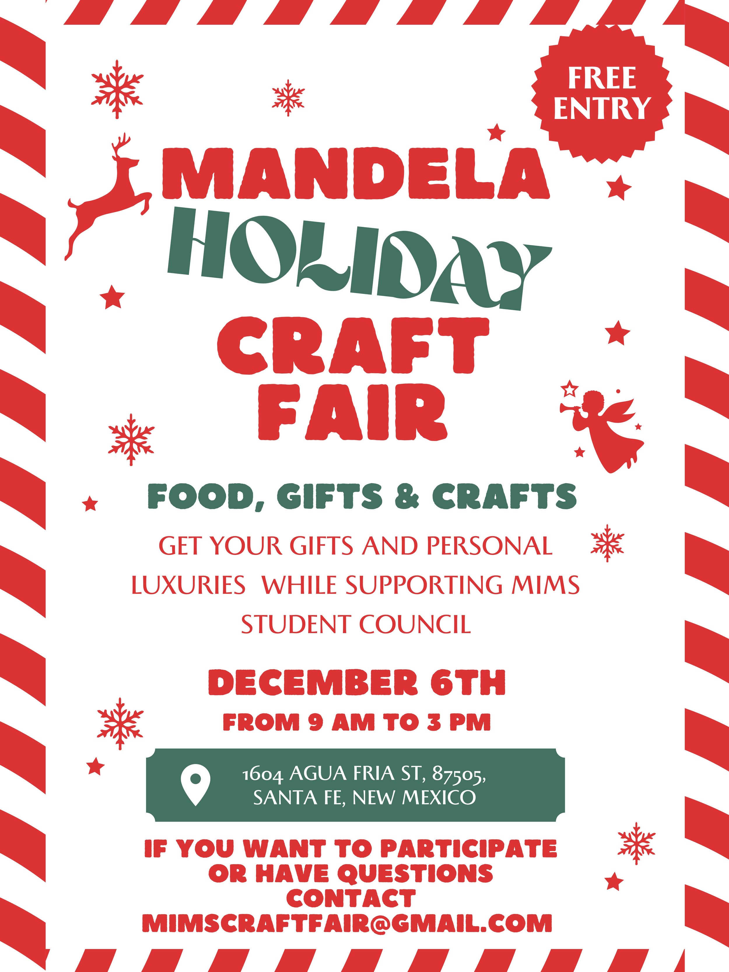 Mandela Holiday Craft Fair