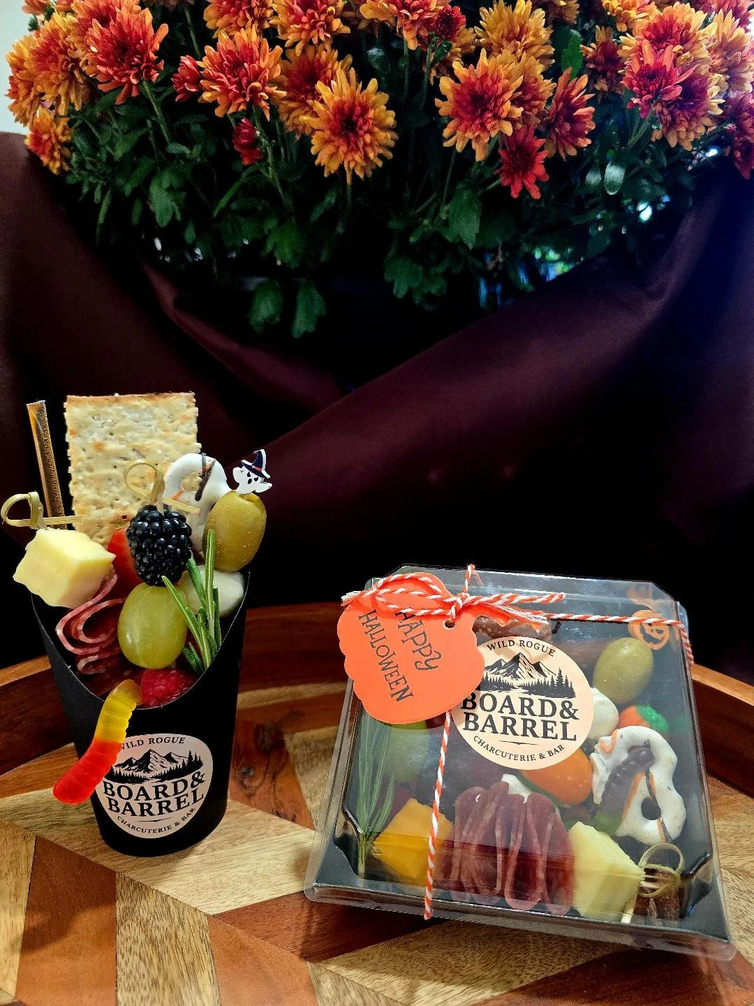 Halloween charcuterie Cups and Boxes