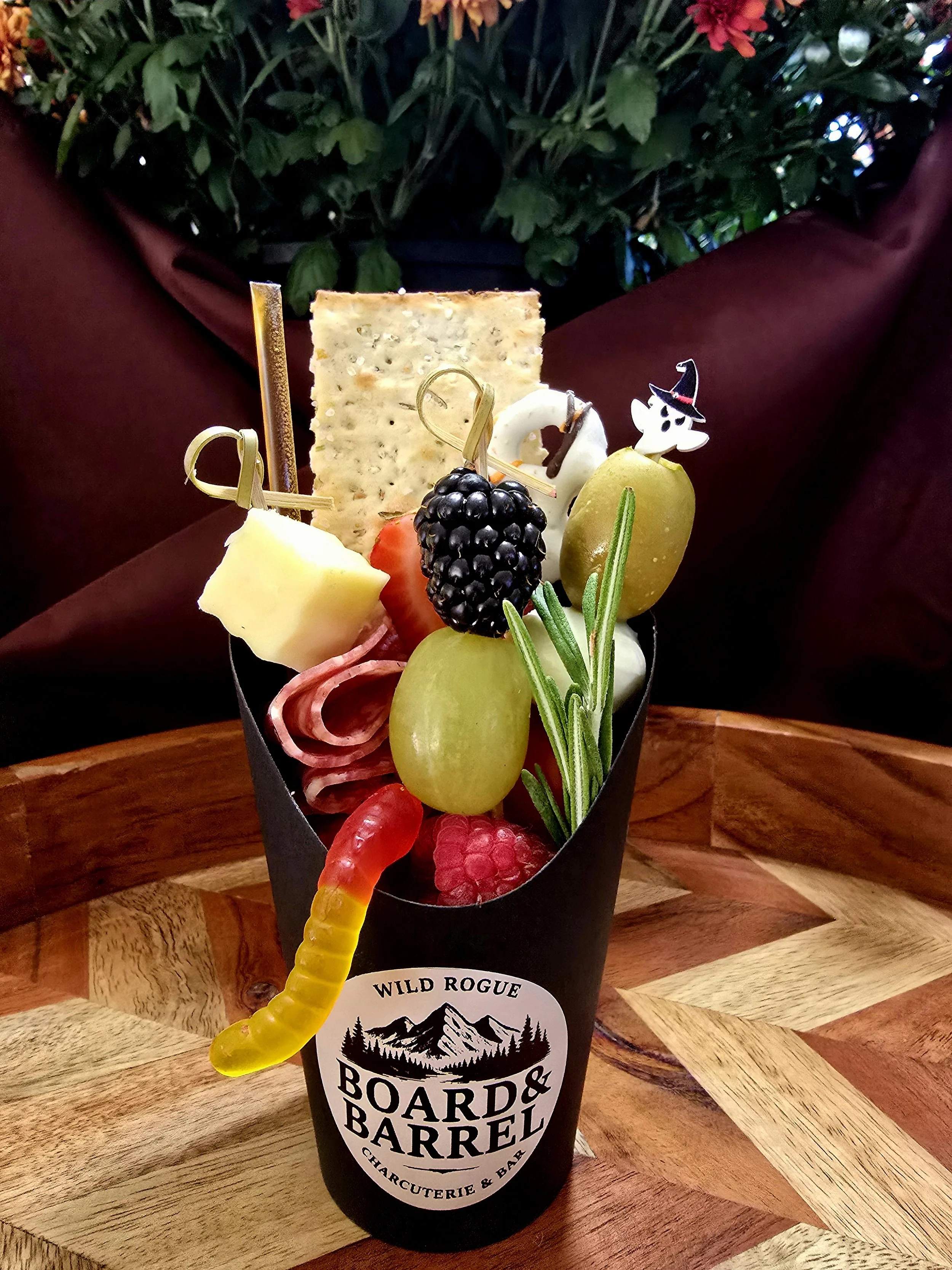 Halloween charcuterie Cup appetizer