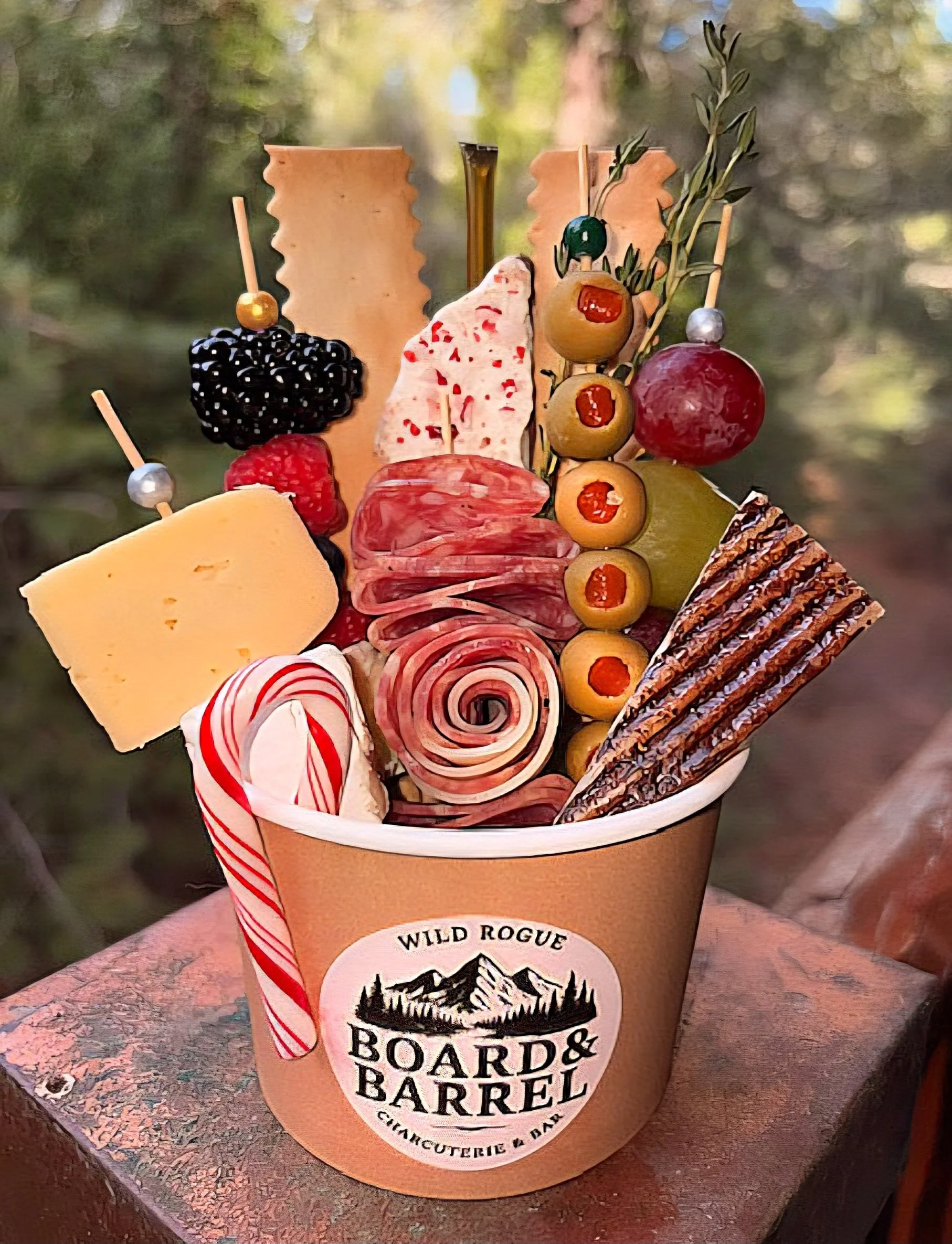 Holiday Charcuterie Cups - Appetizer