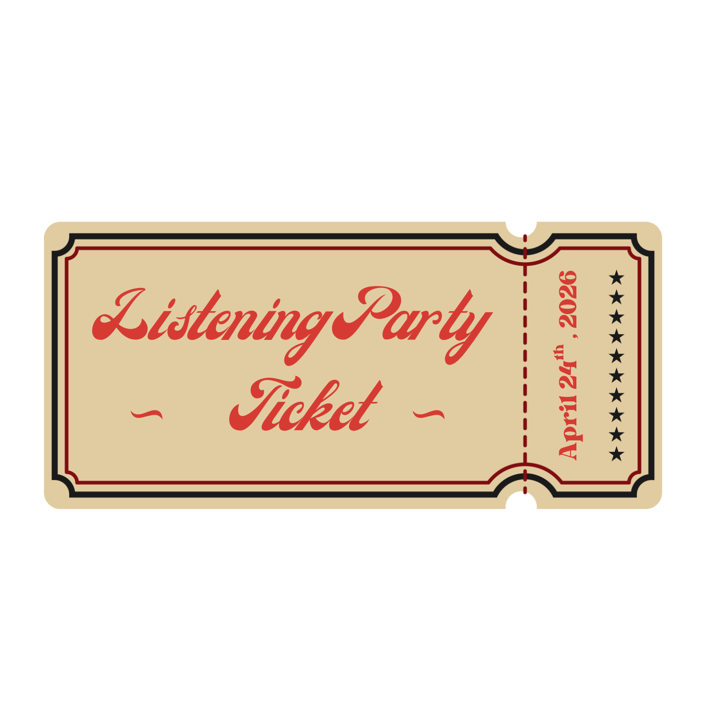 Listening Party Ticket