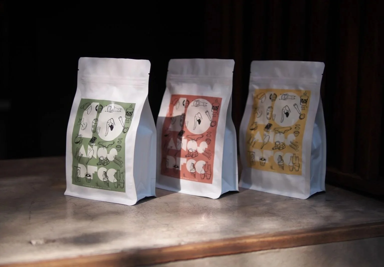 Distrito Fijo Club de Ciclismo | Coffee packaging