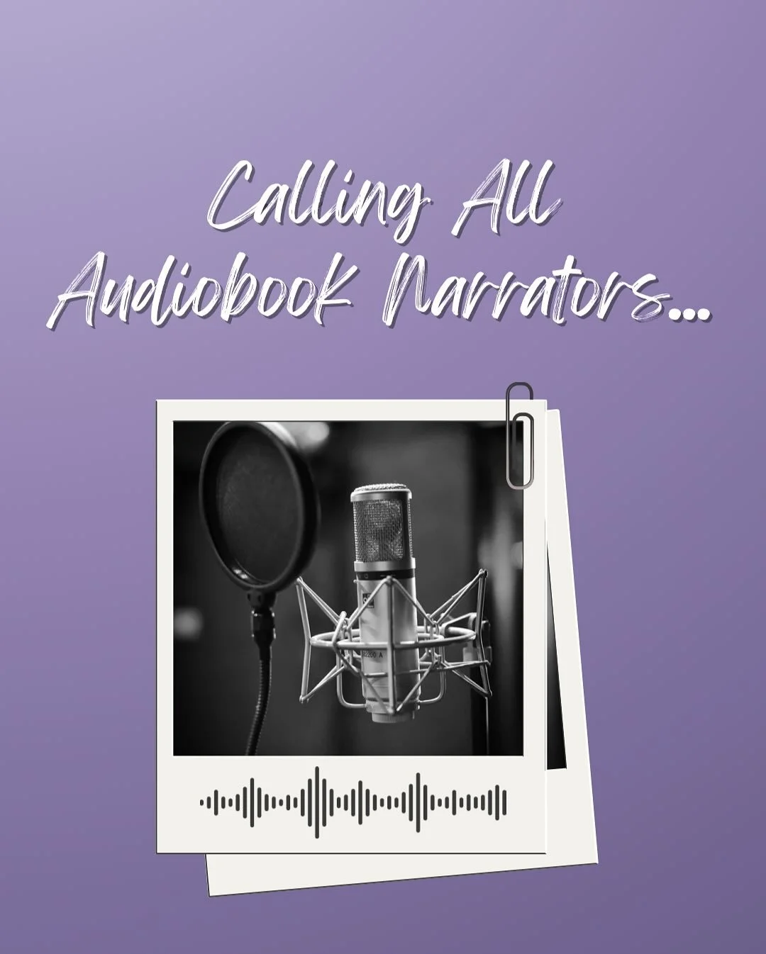 CALLING ALL NARRATORS!!!! Want to join The Indie Audiobook Network? Be the first to receive auditions and other fun projects? Fill out the form, linked in our bio to apply! 
#theindieaudiobooknetwork #audiobookauditions #audiobooks #narrators #audio