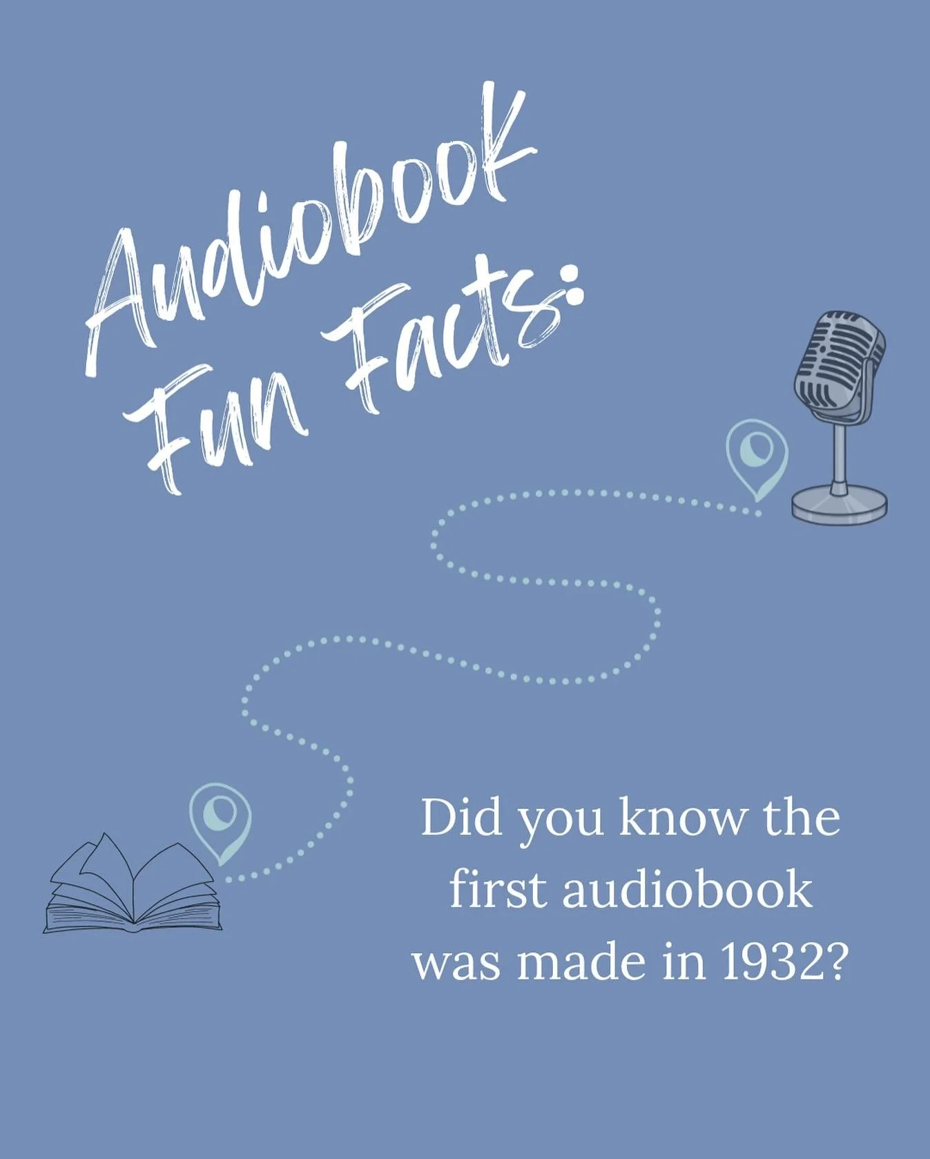 Fun Fact: Did you know the first audiobook was made in 1932? 
#audiobook #audiobooknetwork #theindieaudiobooknetwork #connectingauthorsandnarrators #funfacts #narrators #authors #indieauthors #audiobookproduction #audiobookfunfacts