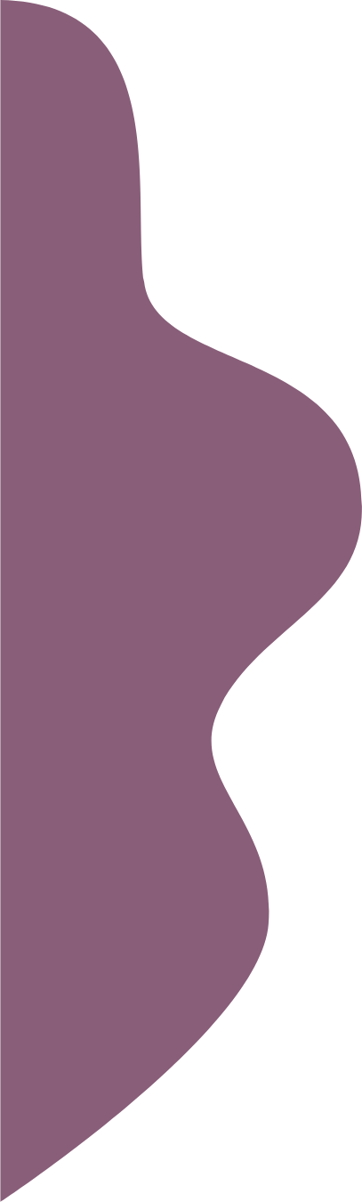Abstract shape with purple and black colors, resembling a stylized curvy figure.