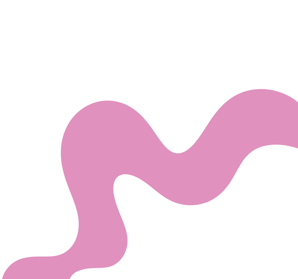 Black background with a pink, curvy, abstract shape.
