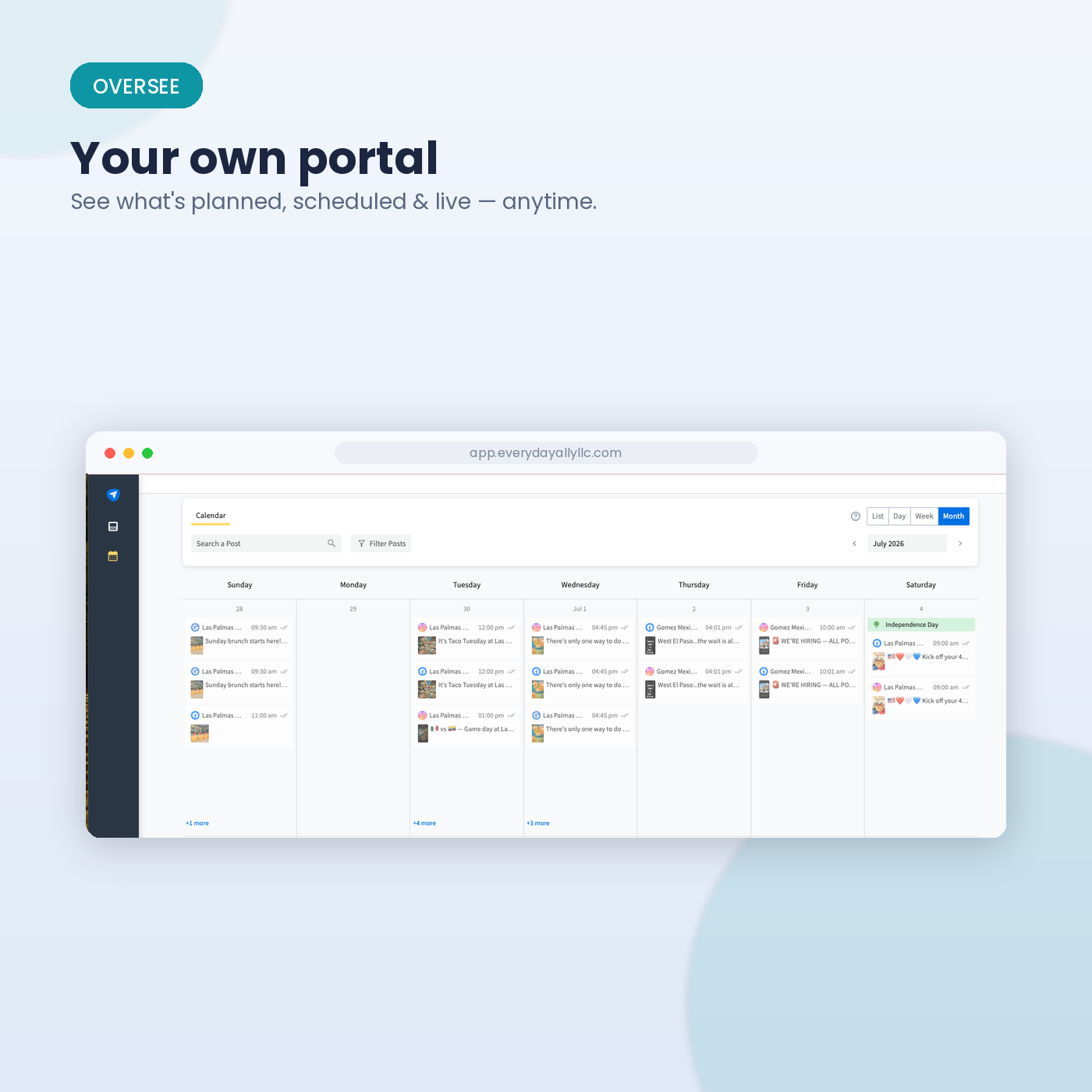 Everuday Ally's client portal 