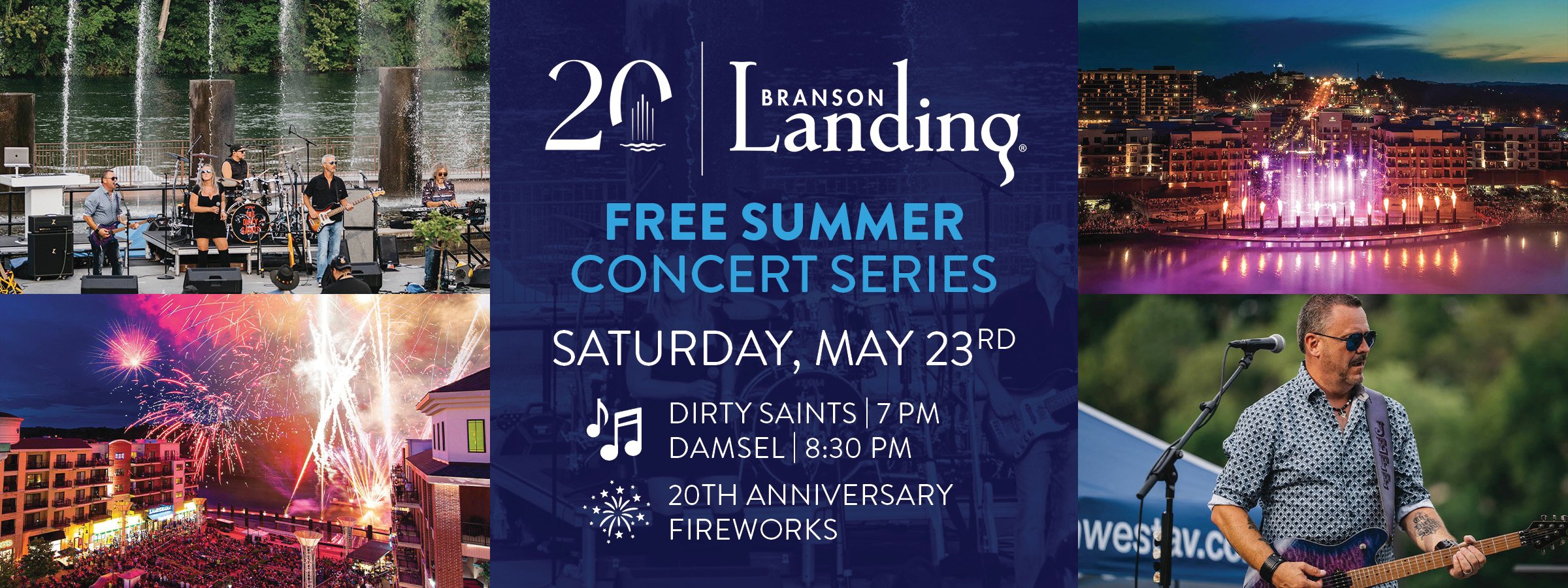 Branson Landing Concert Series feat. 20 Year Anniversary Fireworks Show