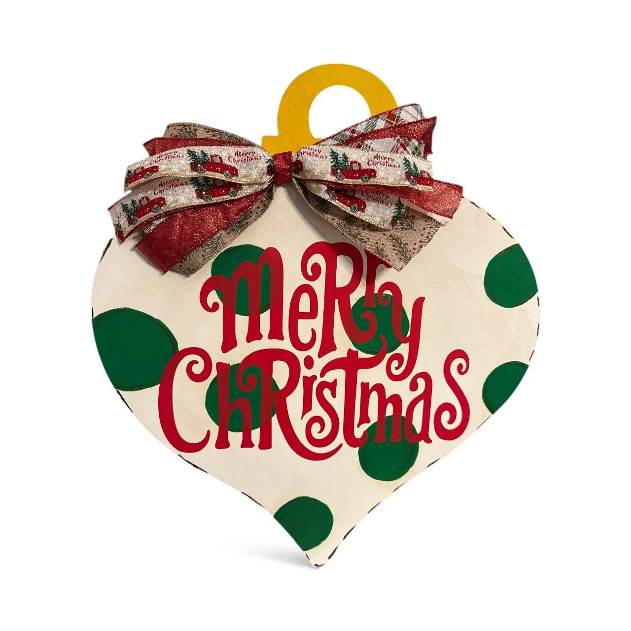 Wooden Ornament Door Hanger Merry Christmas