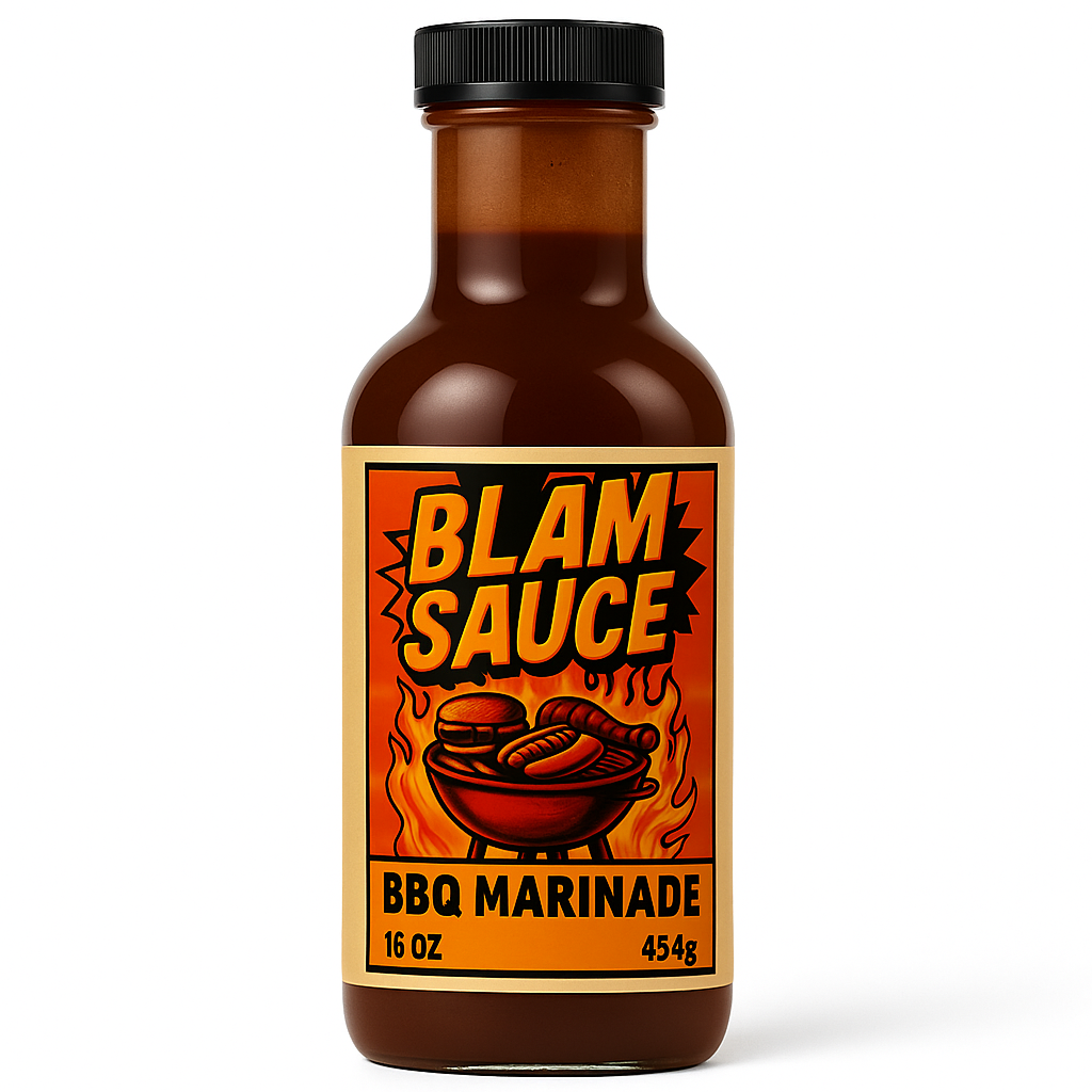 Blam Sauce BBQ Marinade 16oz Bottle
