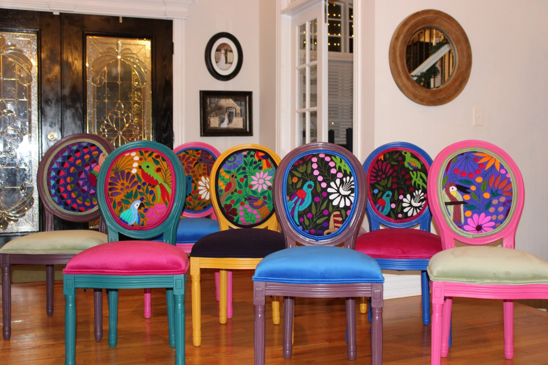 Multi-color Textile Chairs