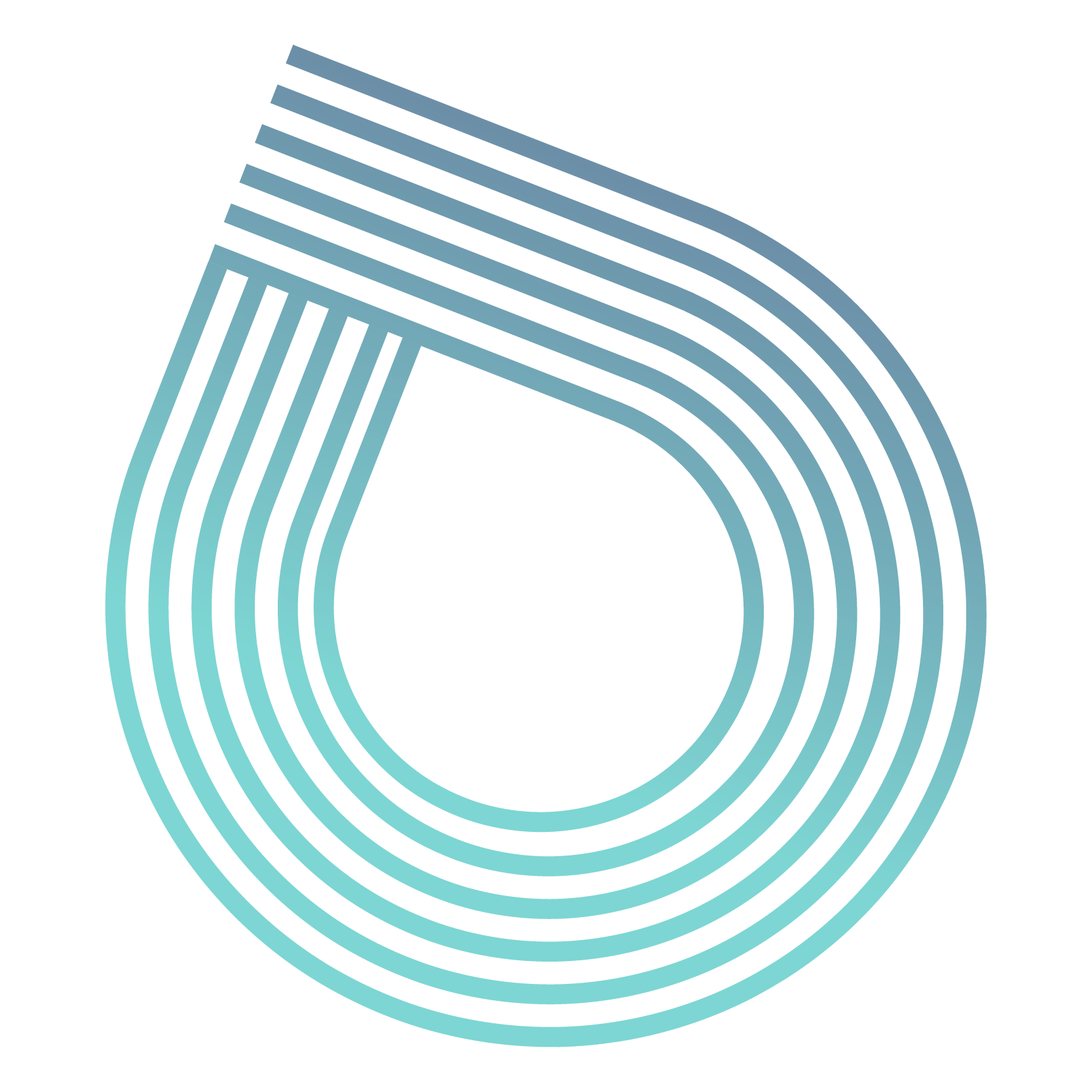 Digital illustration of a blue eye with a swirl of shades creating a futuristic look.