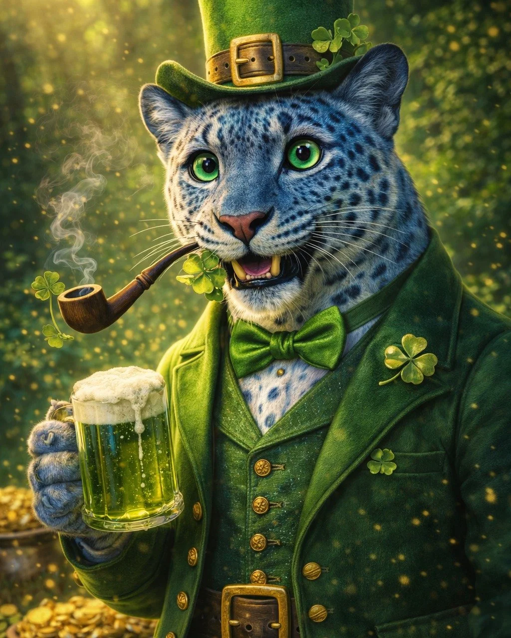 Blue and green look good together! Happy St. Pat's Day 🍀 🌈