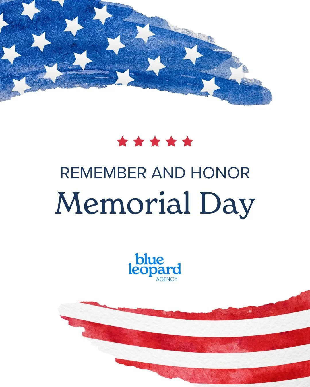 This Memorial Day weekend, we honor and remember the courageous men and women who made the ultimate sacrifice for our freedom. Their service and bravery will never be forgotten. From all of us at Blue Leopard Agency, we wish you a safe, reflective, a
