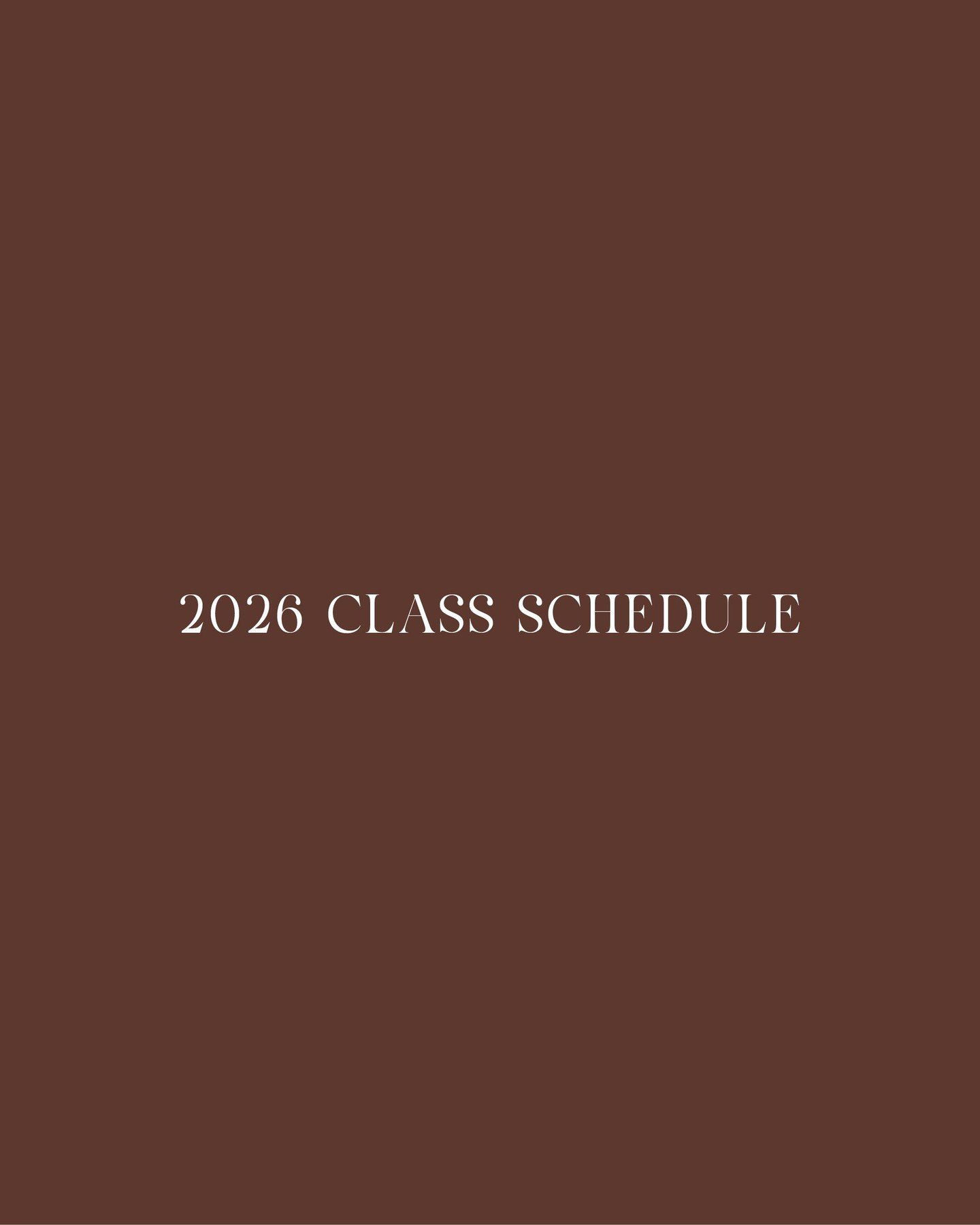 Your 2026 class schedule is here!

We now have 7am classes on Mon, Tues, Thurs, and Fri - Perfect for those wanting an extra hour in bed but keen to get their day started! If you're keen for the 7am time to stay, be sure to show it some love 🤎 🤎