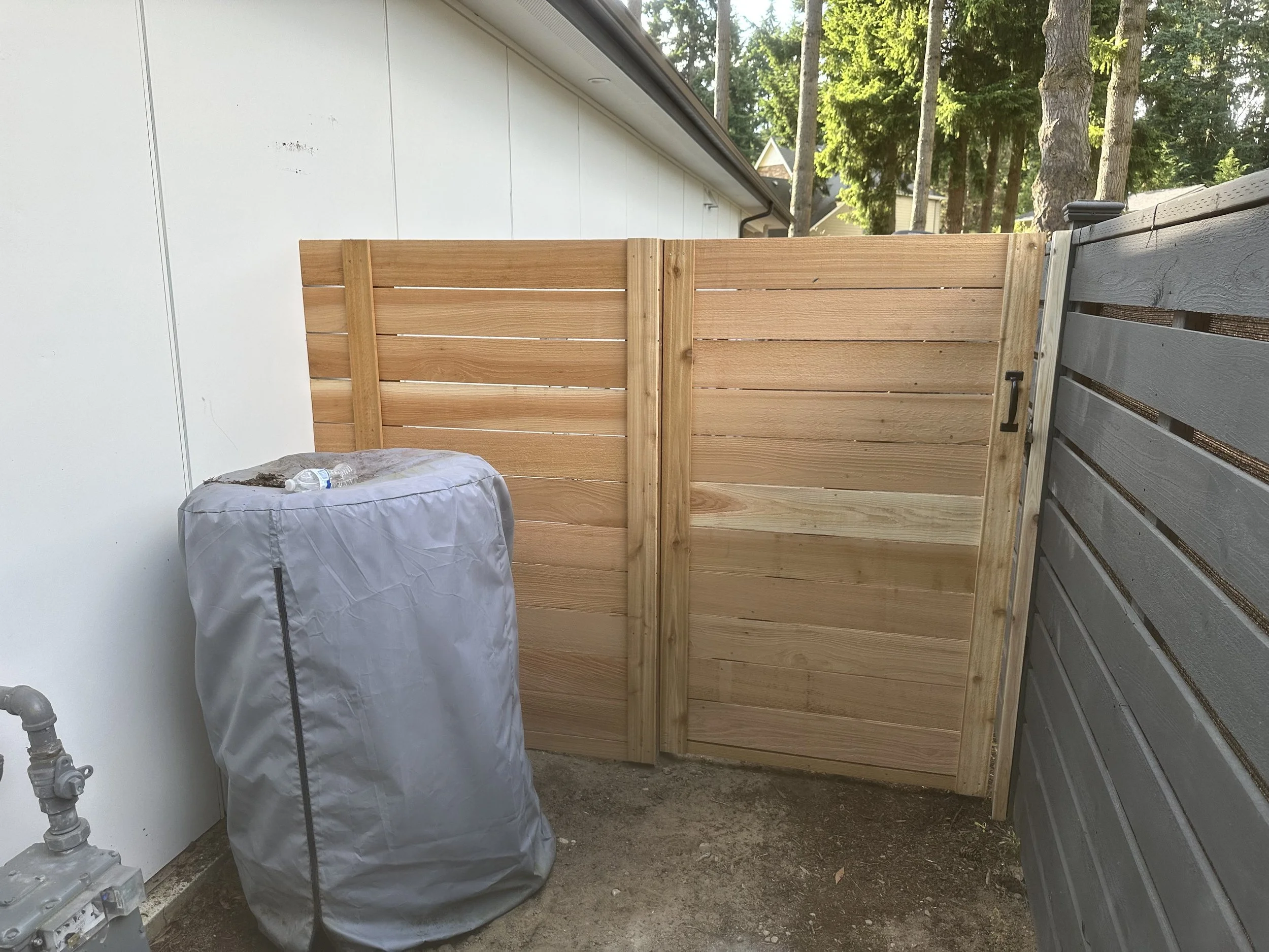 Horizontal Slat Fence "Gate"