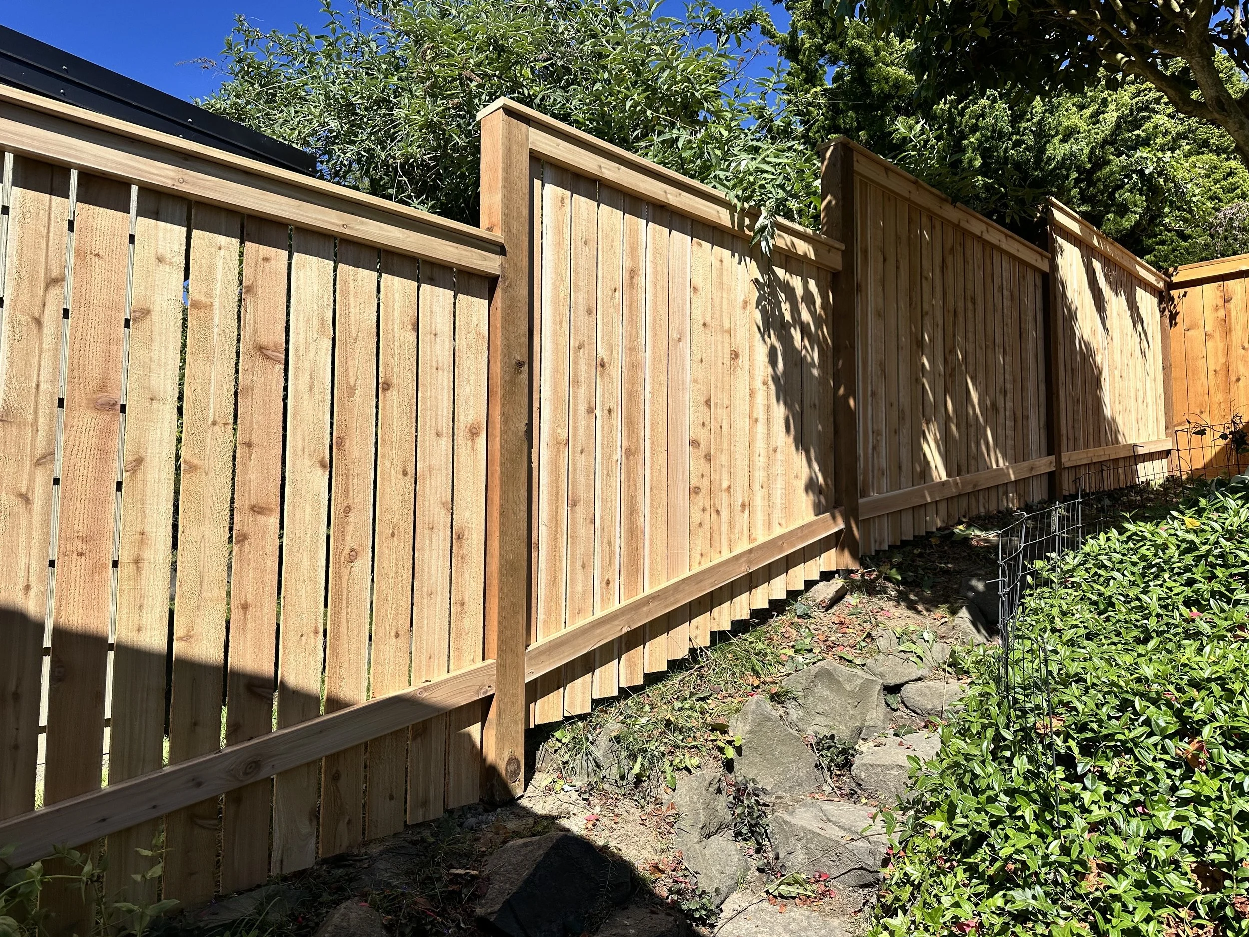 Board-on-Board Vertical Fence