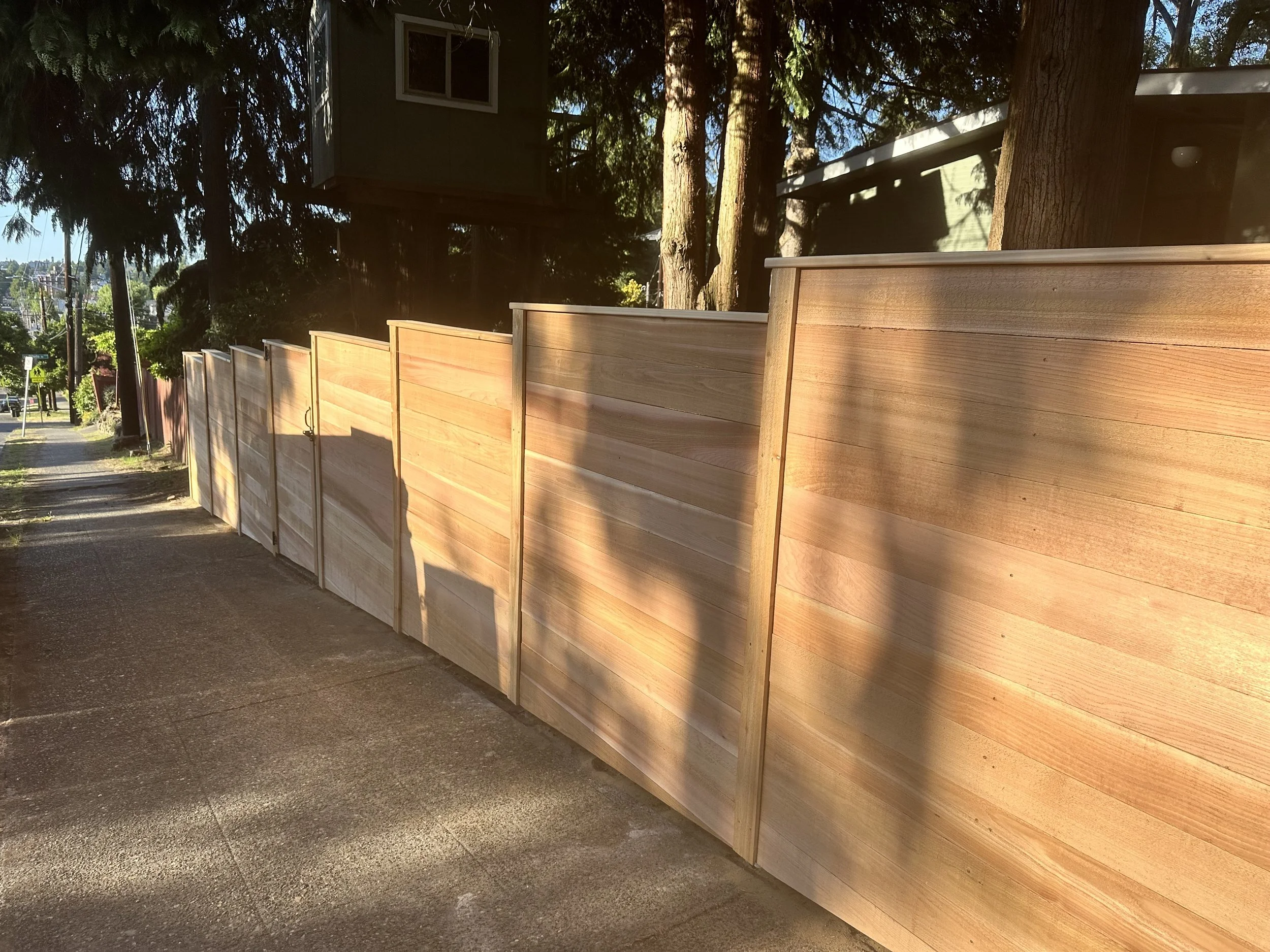 Board-on-Board Horizontal Fence