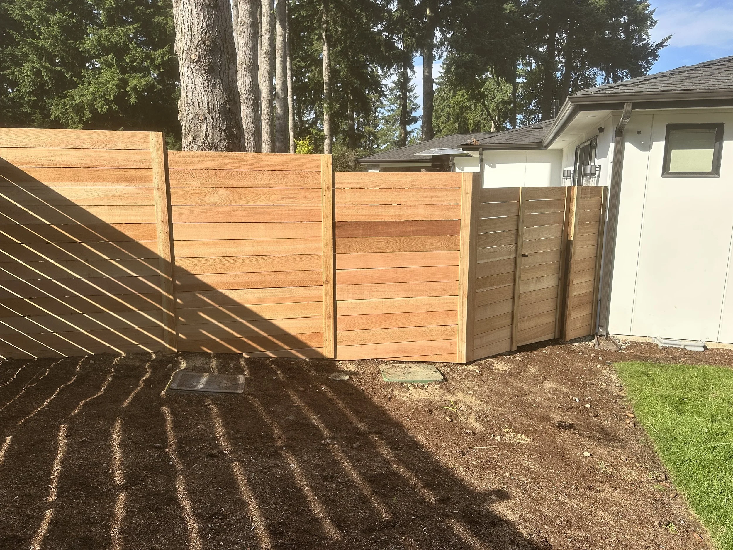 Horizontal Slat Fence