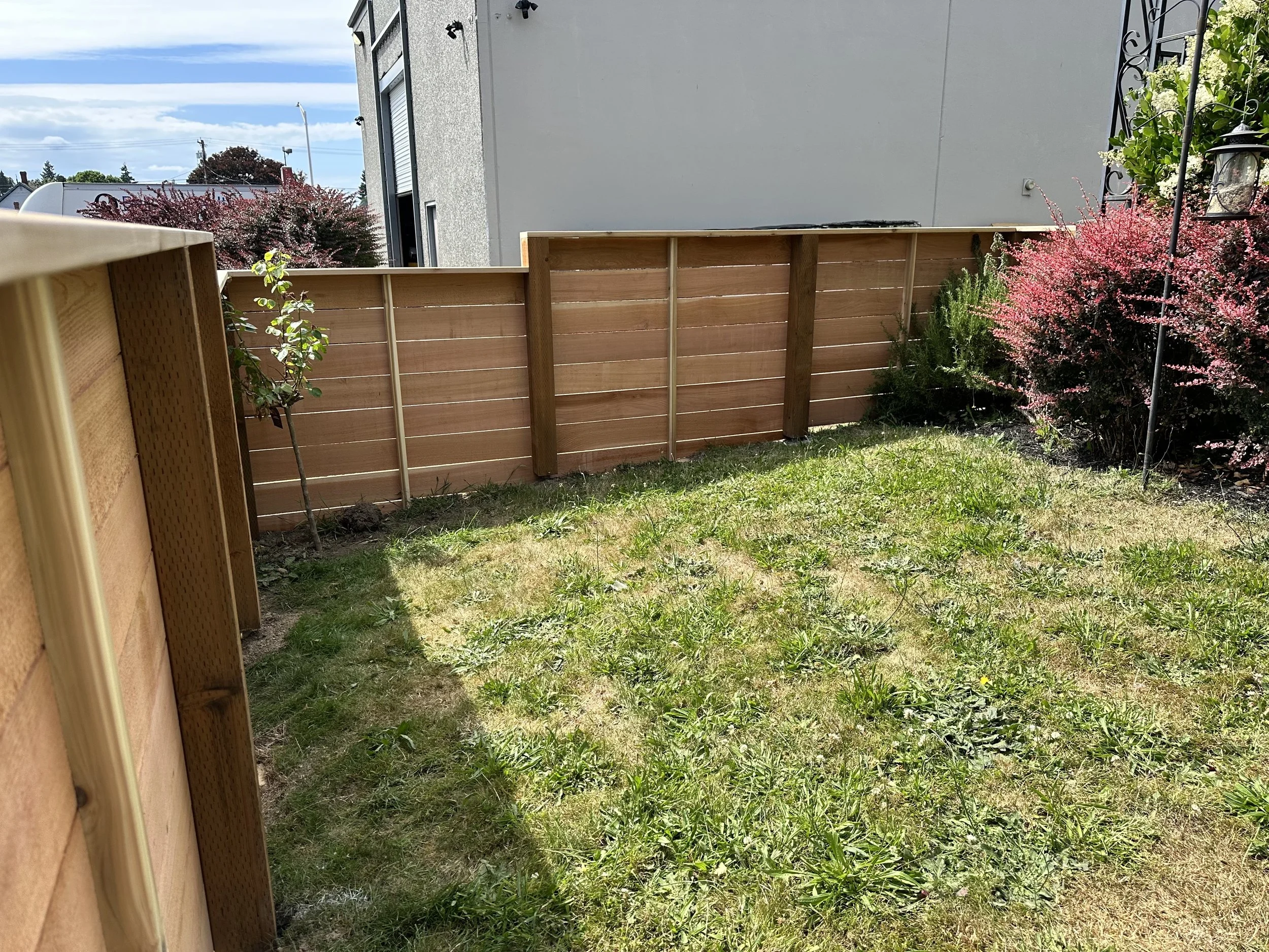 Horizontal Slat Fence