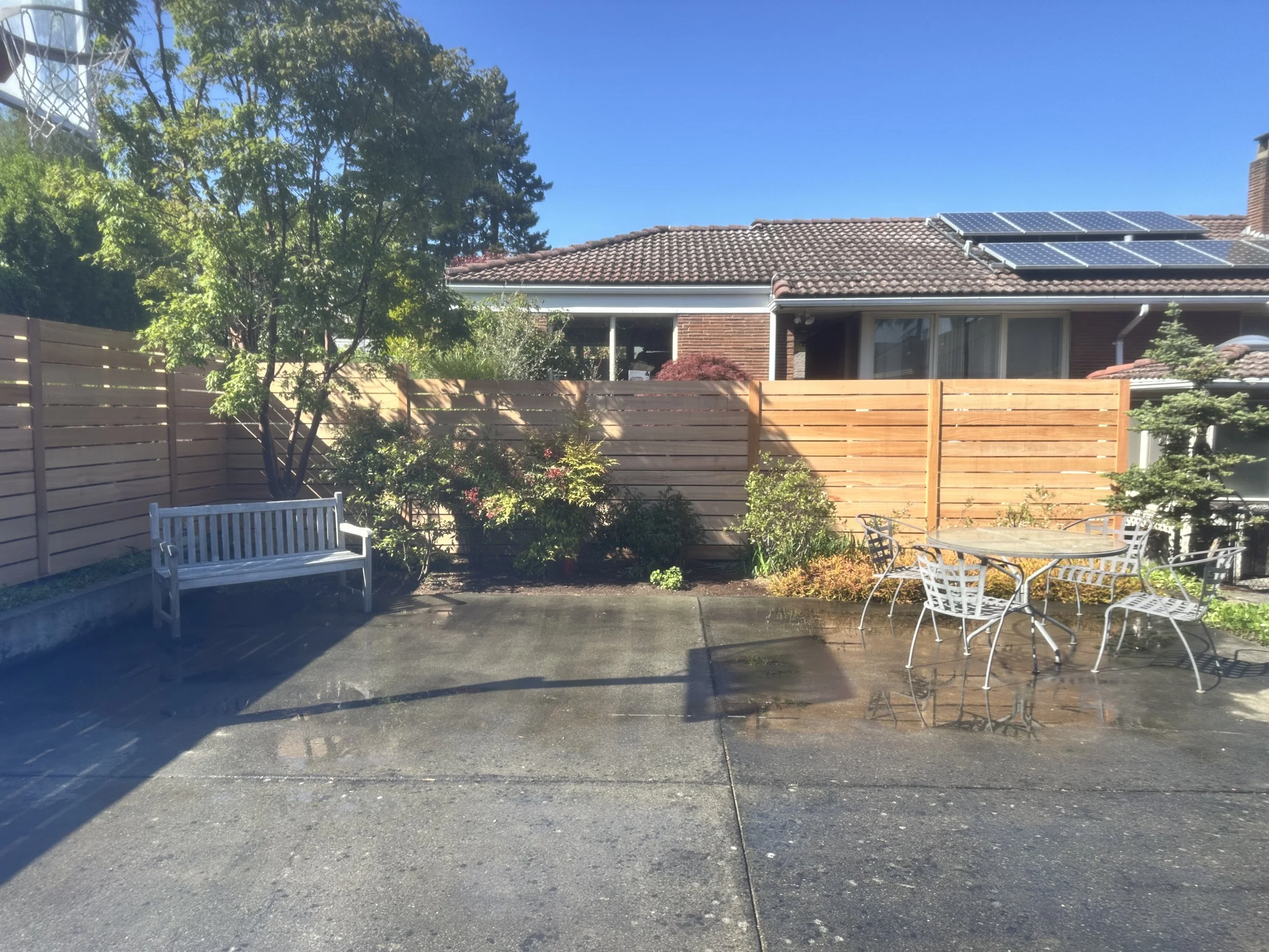 Horizontal Slatted Fence
