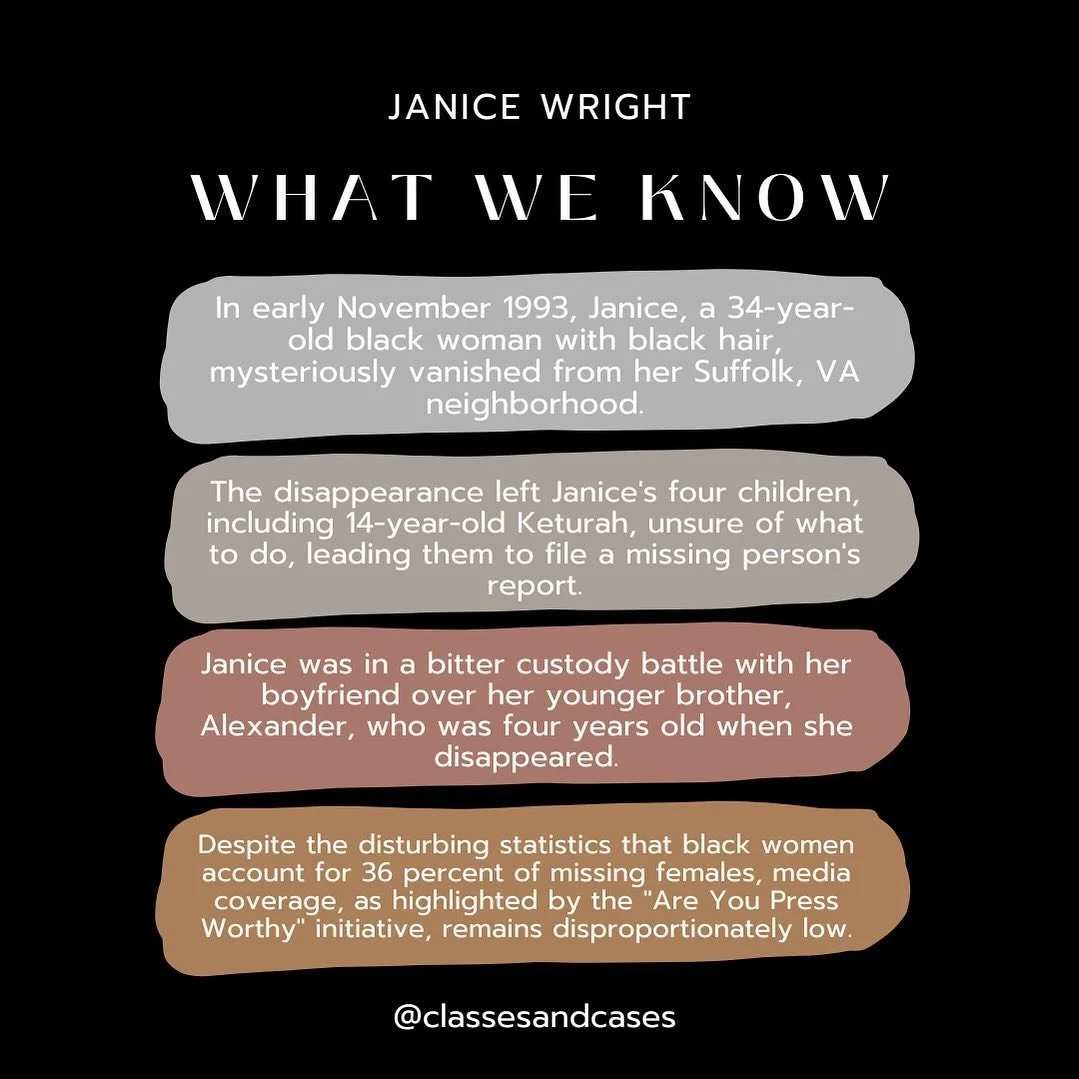 Help Solve Janice's Cold Case! 🕵️&zwj;♀️Here is what we know about her case. 🔗 Together, we can make a difference. Share this post, raise awareness, and let's help solve Janice's cold case. Every share brings us one step closer to finding the answe