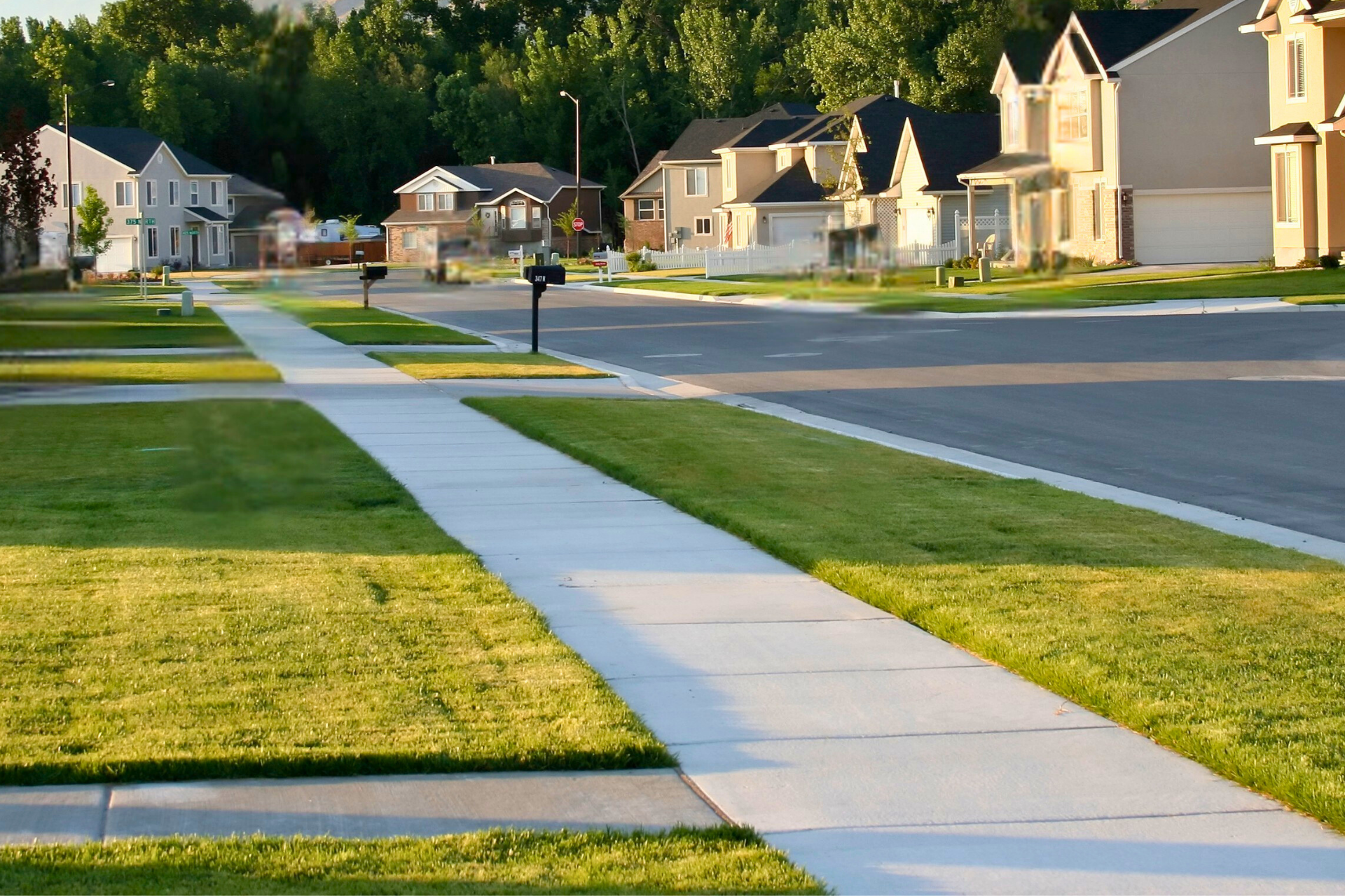 Neighborhood sidewalk