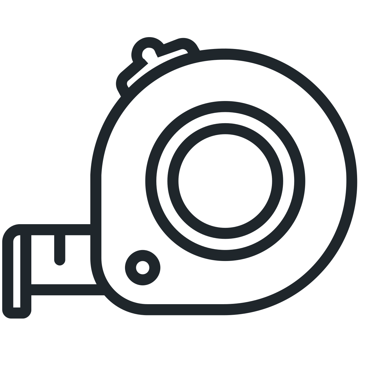 Measuring tape icon
